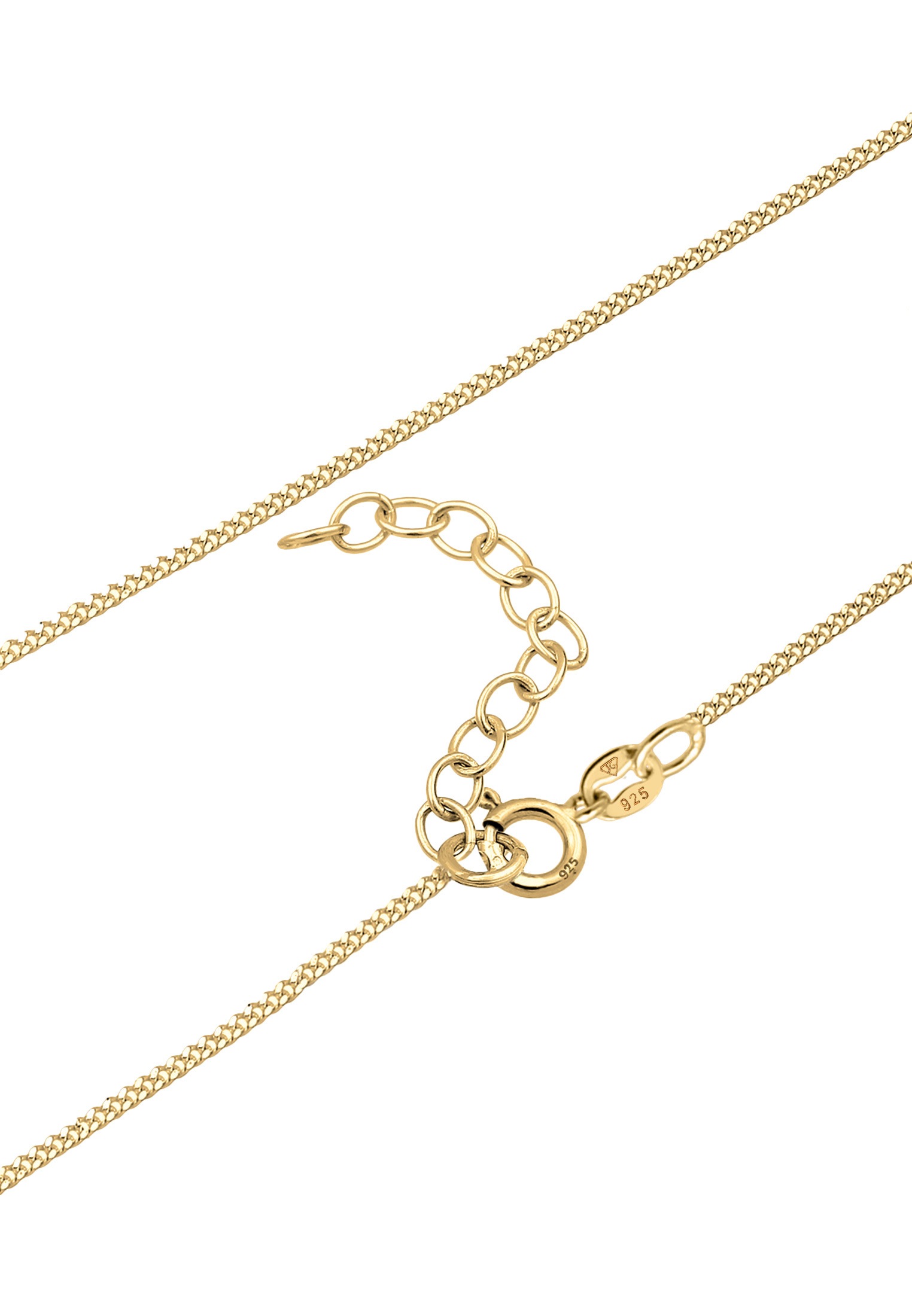 Elli Choker »Halskette Choker mit Anhänger Mondstein Rund 925 Silber«