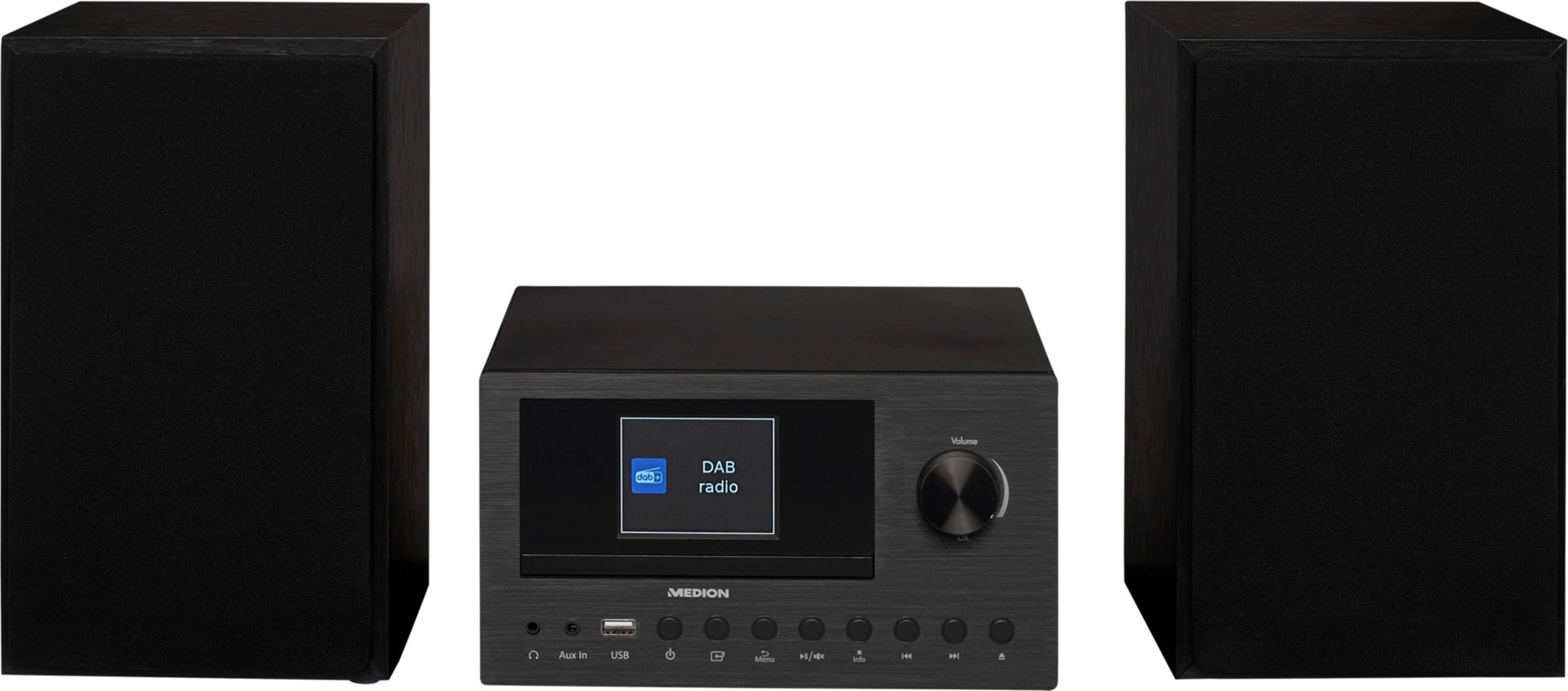 Medion® Digitalradio (DAB+) »LIFE® P85003 Audio System-«, (Bluetooth-WLAN Digitalradio (DAB+)-AM-Tuner-FM-Tuner-UKW mit RDS-Internetradio 30 W)