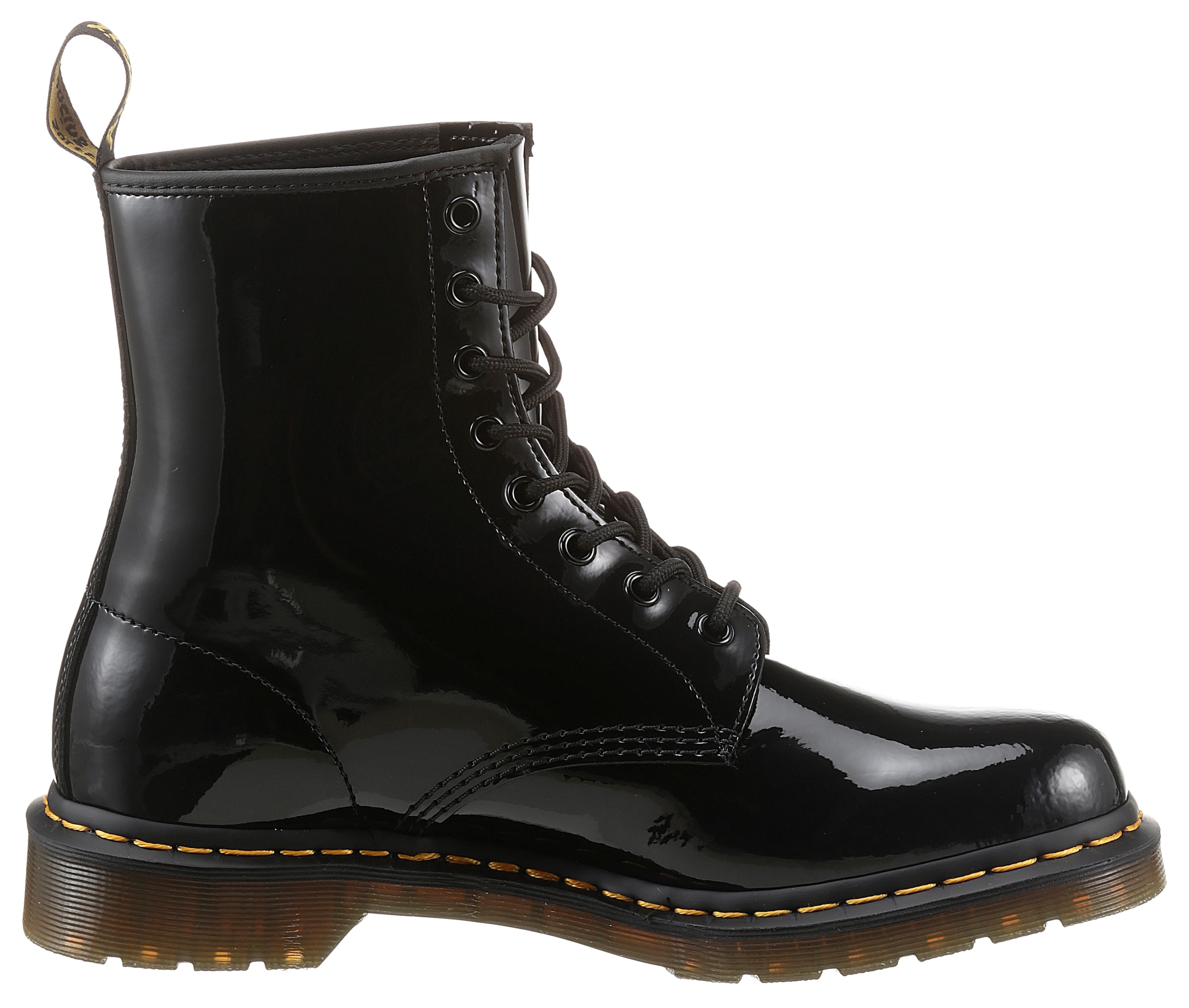 DR. MARTENS Schnürboots »1460 W Patent Lamper 8 Eye Boot«, in glänzendem Look