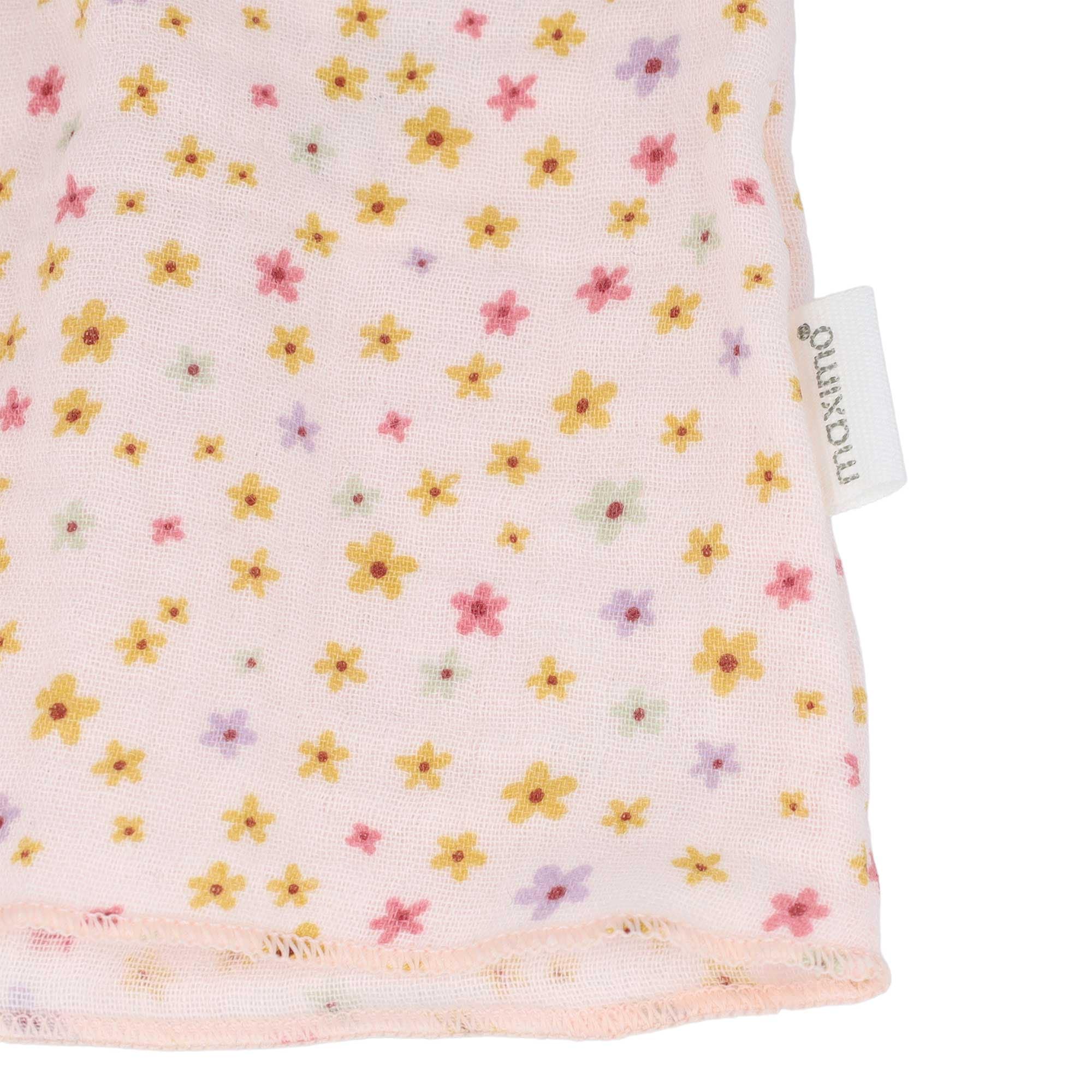 MAXIMO Shirttop 1 rosa, Blümchen, Musselin, Holzknöpfe, Baby Girl