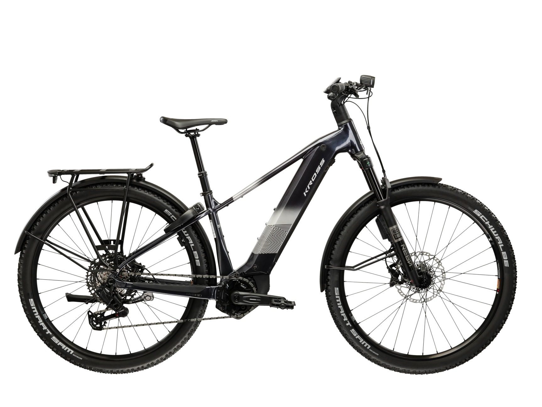 Kross »Influx Hybrid 6.0 21,3Ah / 800 Wh 29 Zoll schwarz 12 Gänge 2026« 12 Gang SRAM S1000 EAGLE AXS Schaltwerk Kettenschaltung Mittelmotor 250 W BOSCH PERFORMANCE LINE CX 36 V/250 W, Mittelmotor