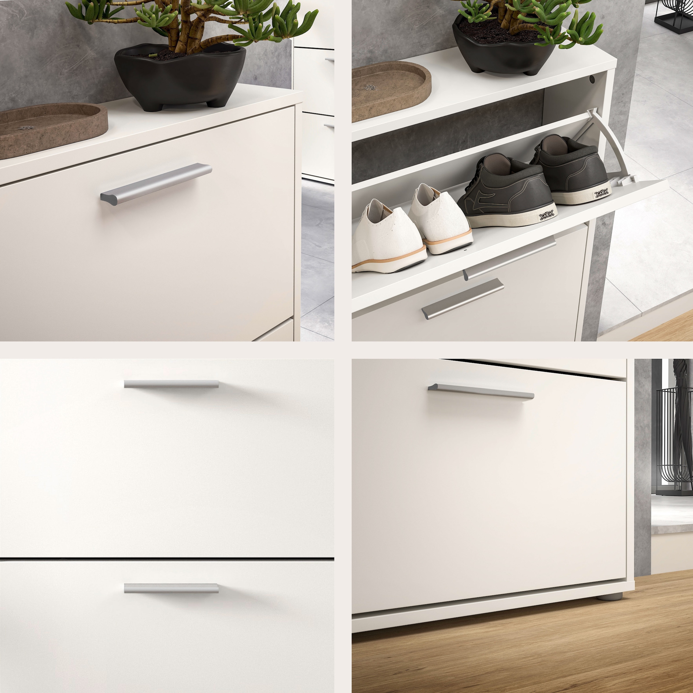 HBZ Schuhkipper »Sam Schuhkipper, Schuhschrank BxHxT 116x103x17 cm« 1 Stk. tlg. mit 6 Klappen