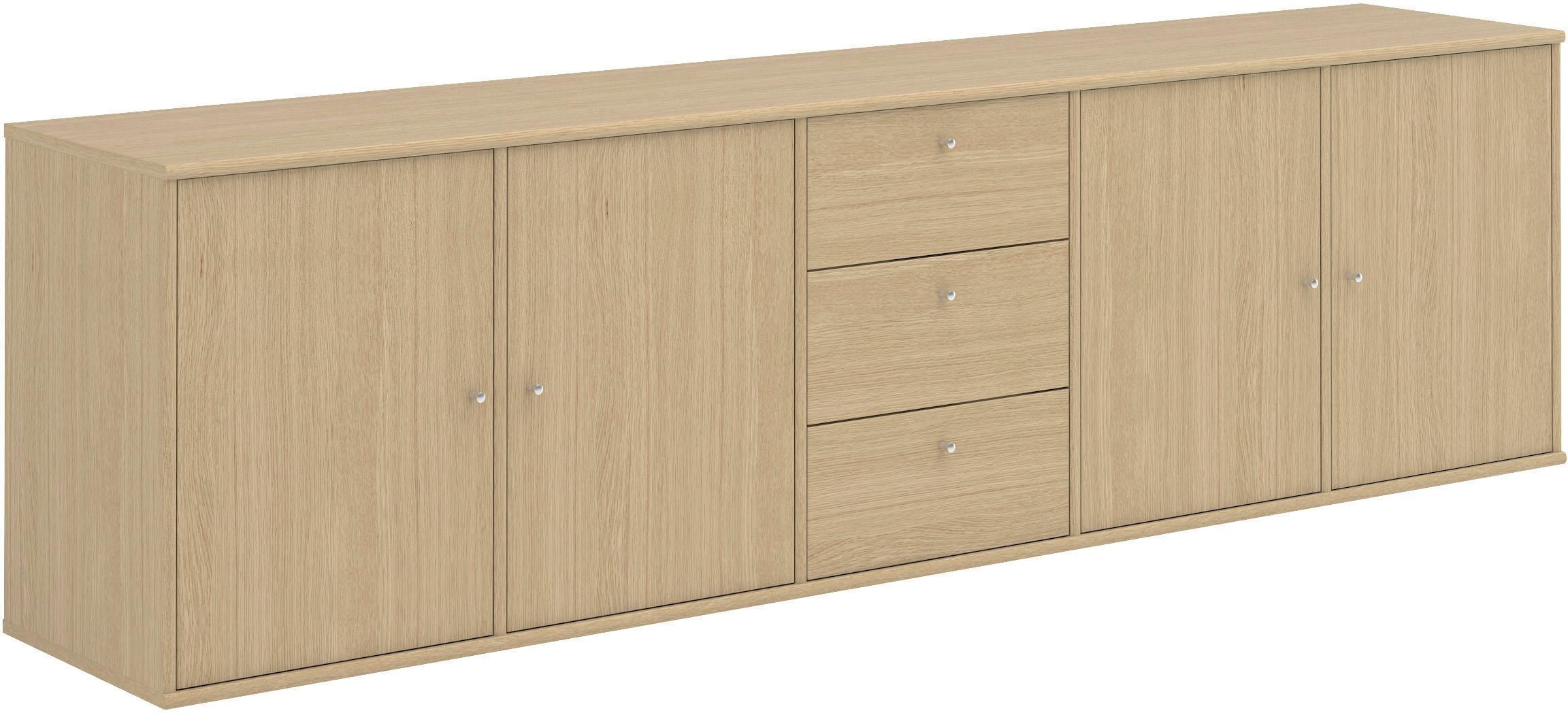 Hammel Furniture Sideboard »Mistral, Hochwertig Schrank, hängend/stehend montierbar«, mit Türen und Schubladen, B: 220 cm, anpassungsbar Designmöbel
