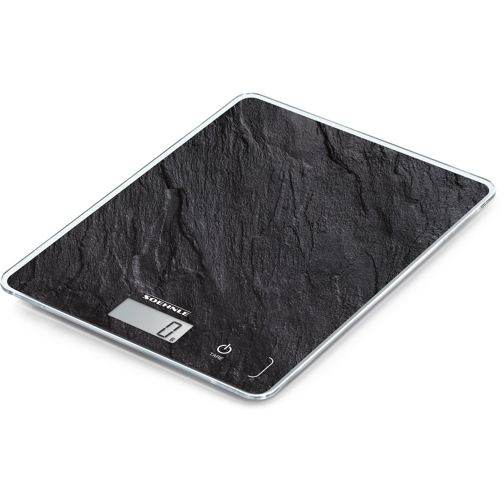 Soehnle Küchenwaage »Page Compact 300 Slate«, Tragkraft 5 kg, 1 g genaue Teilung