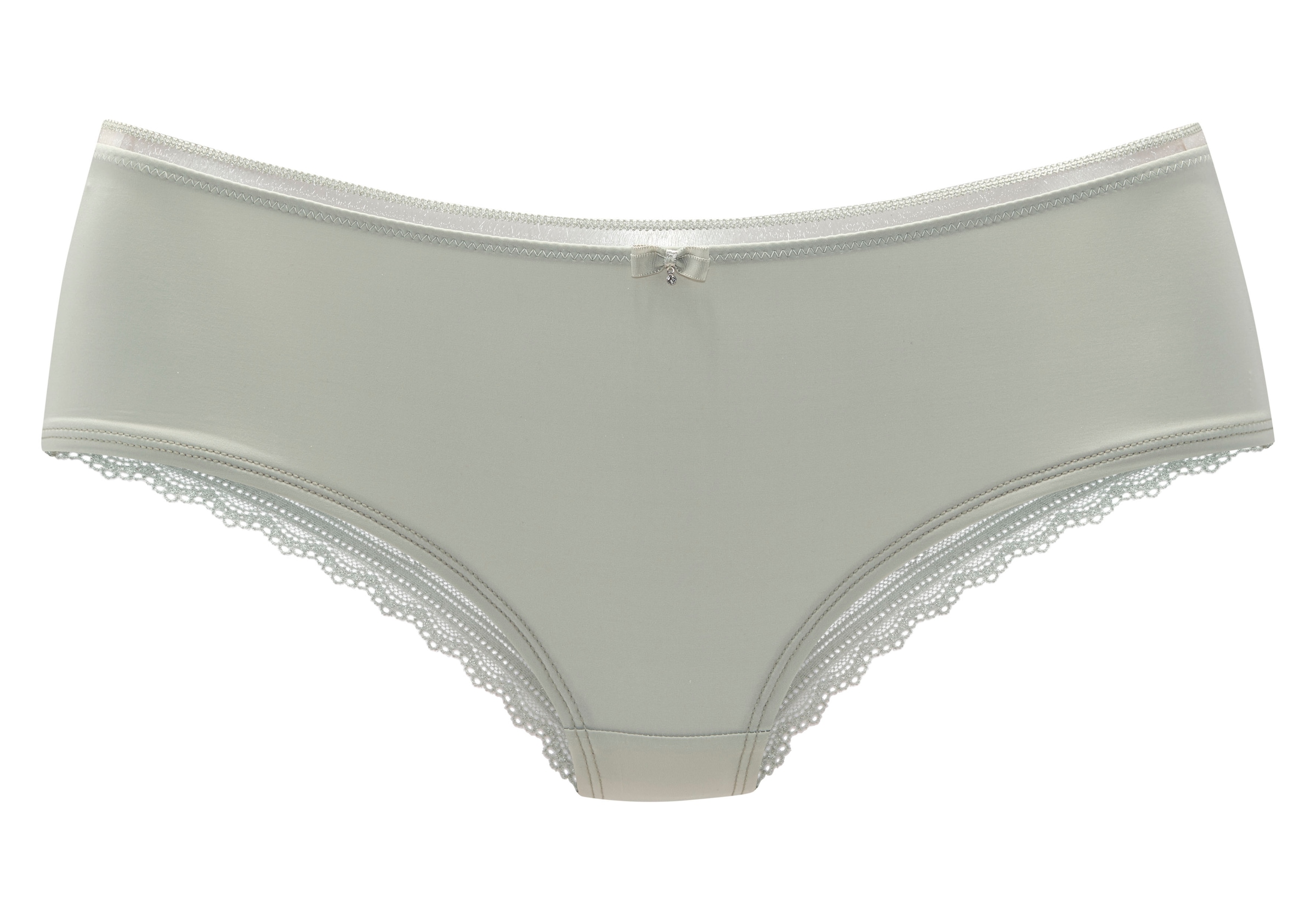 LASCANA Panty »Tiziana«, mit modischer Zierkante und hübschen Accessoires
