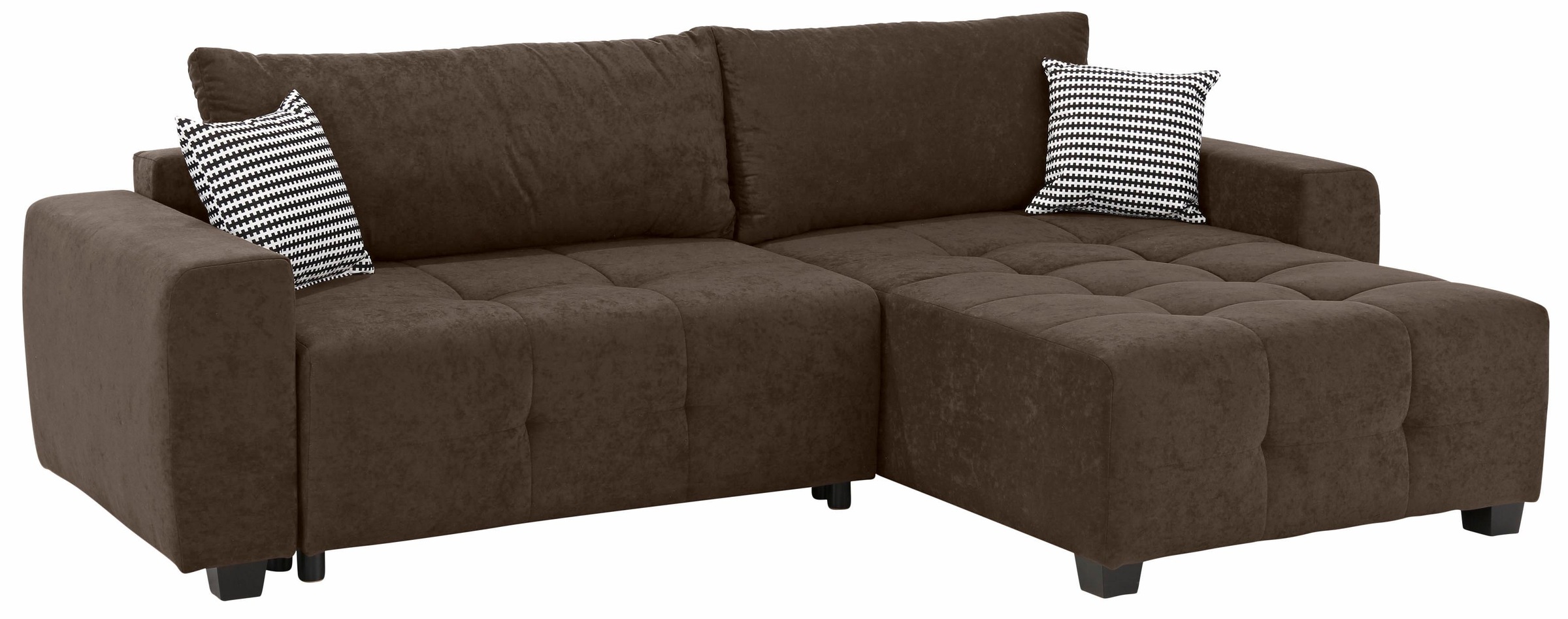 Home affaire Ecksofa "Bella L-Form, B: 254 cm" mit 2 Zierkissen, optional B günstig online kaufen