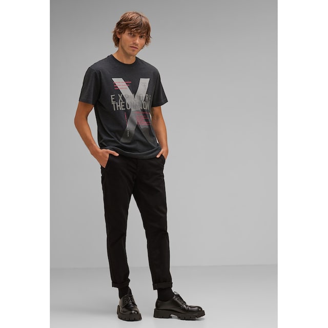 STREET ONE MEN T-Shirt, aus softem Materialmix ▷ bestellen | BAUR