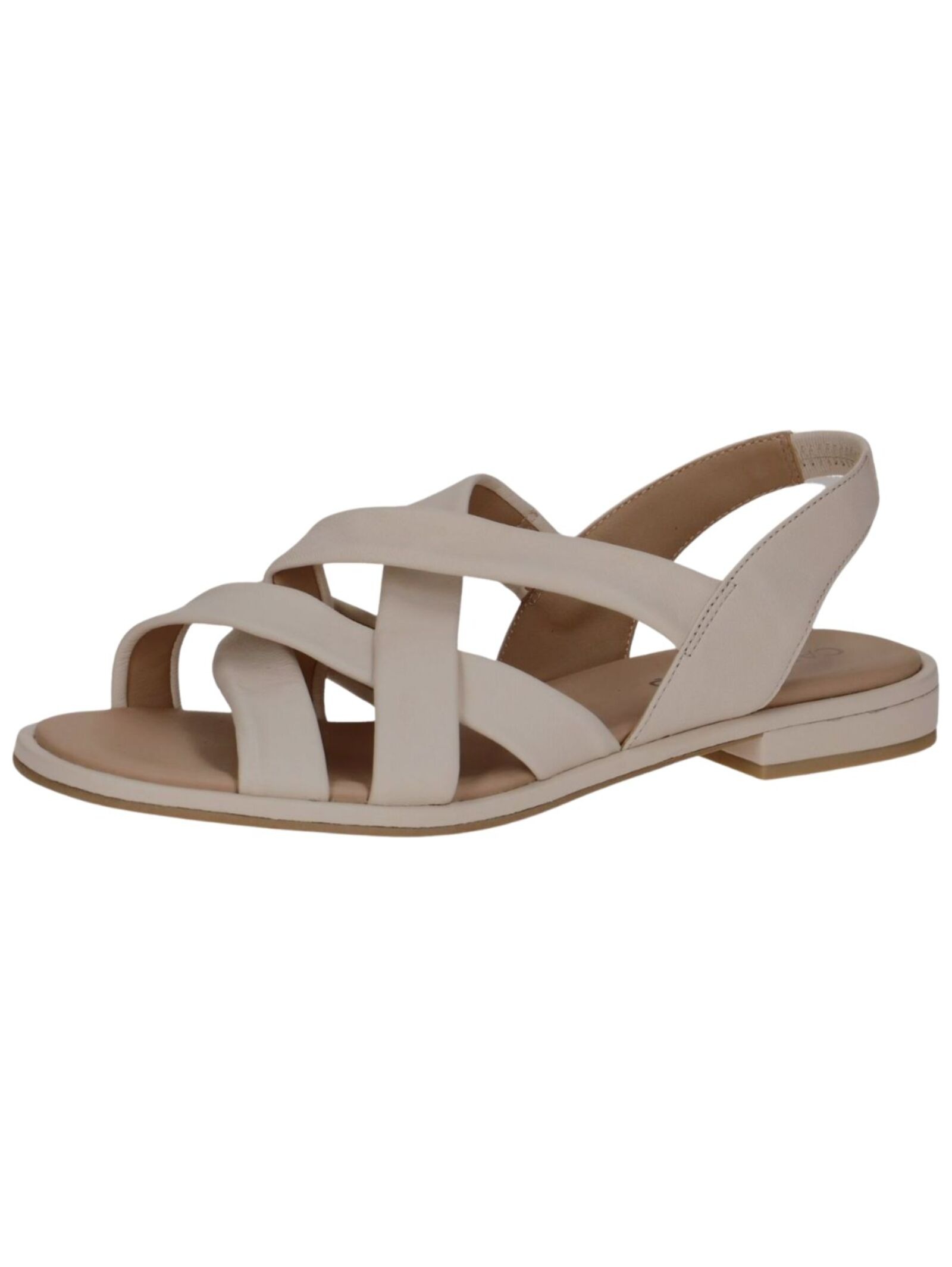 CAPRICE Damen Riemchensandale "Caprice Sandalen Nappaleder", Gr. 36, weiß, Nappaleder, Schuhe