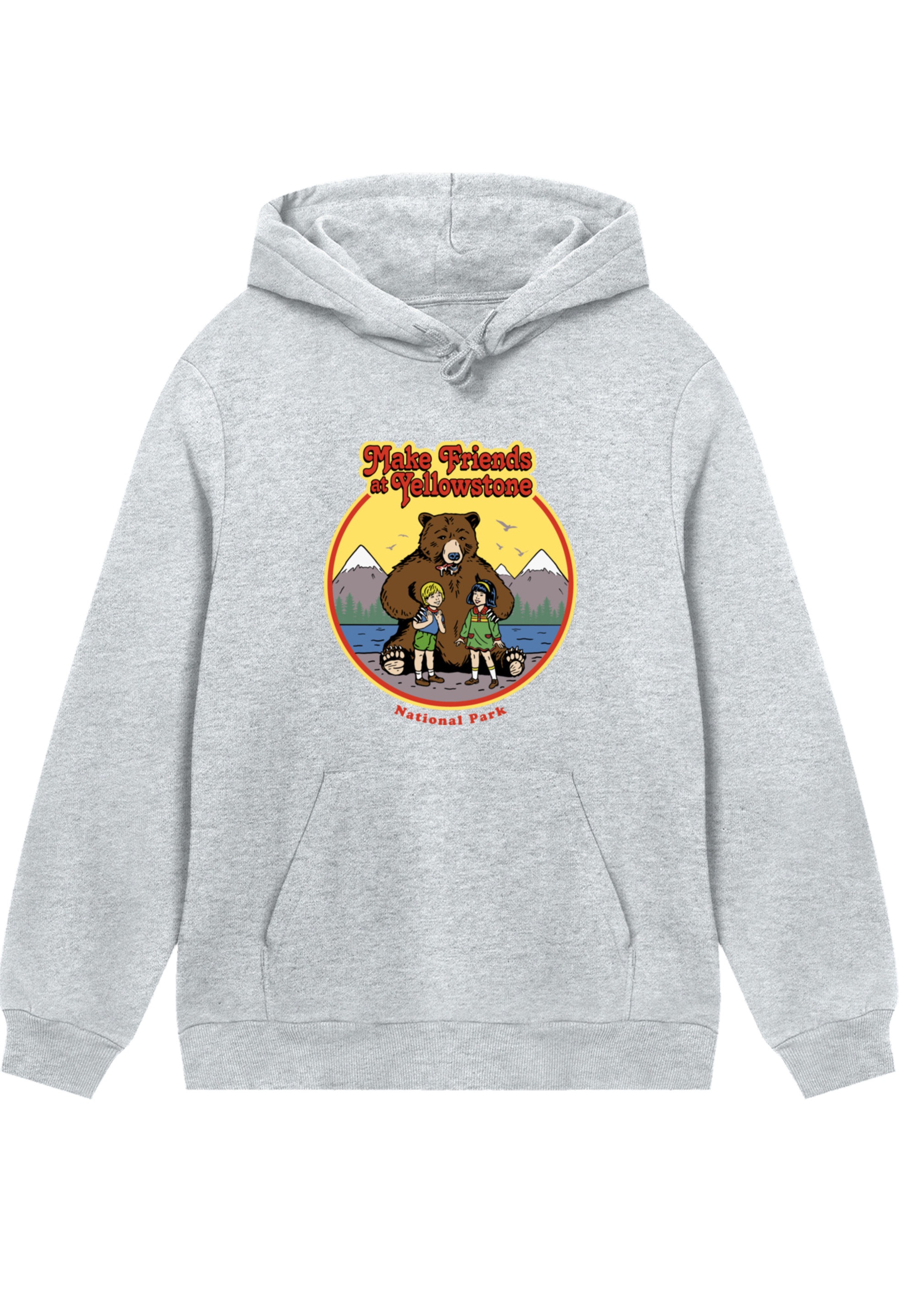 F4NT4STIC Kapuzenpullover "US National Parks Make Friends At Yellowstone", günstig online kaufen