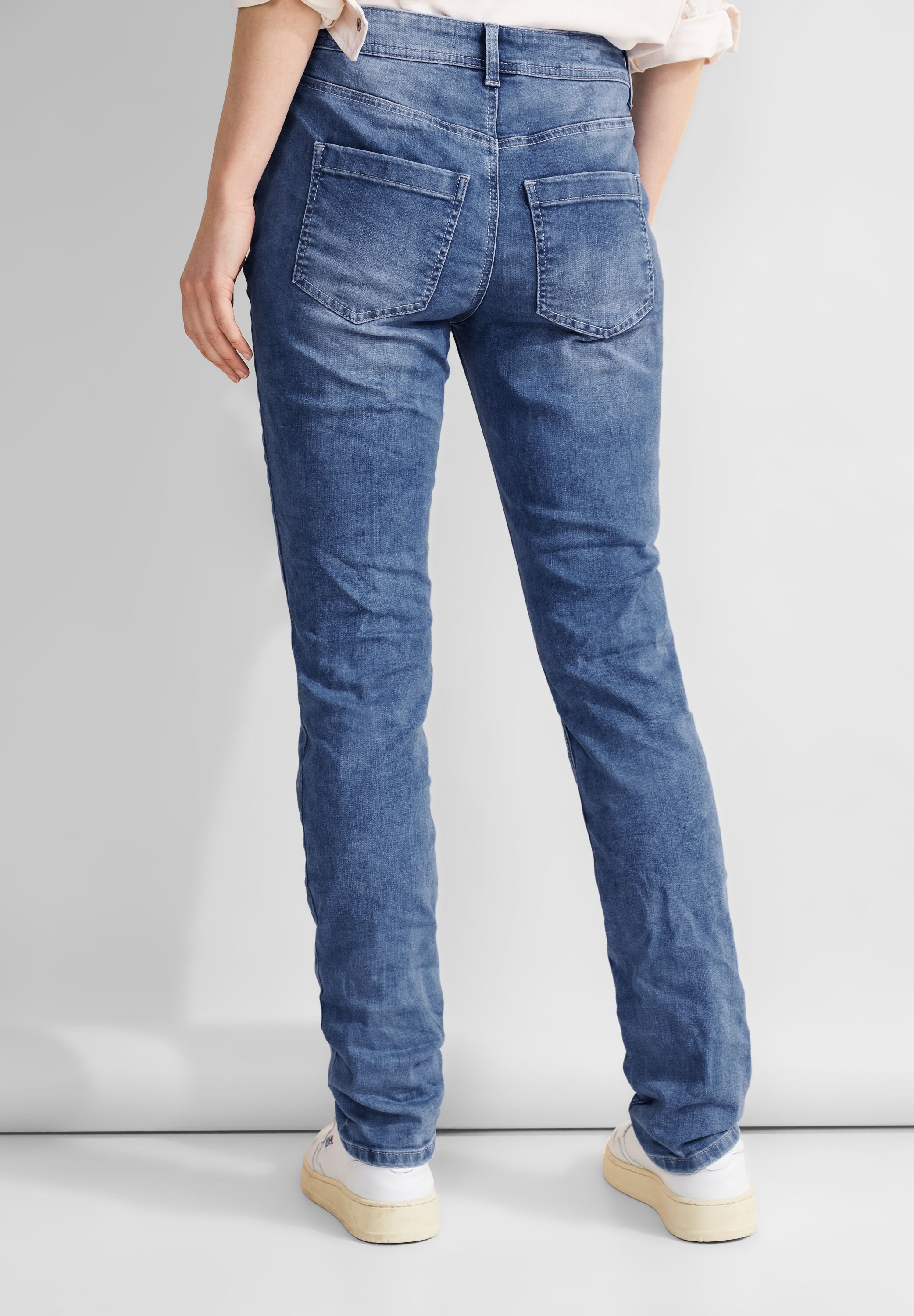 STREET ONE Slim-fit-Jeans, aus Baumwolle mit Stretchanteil