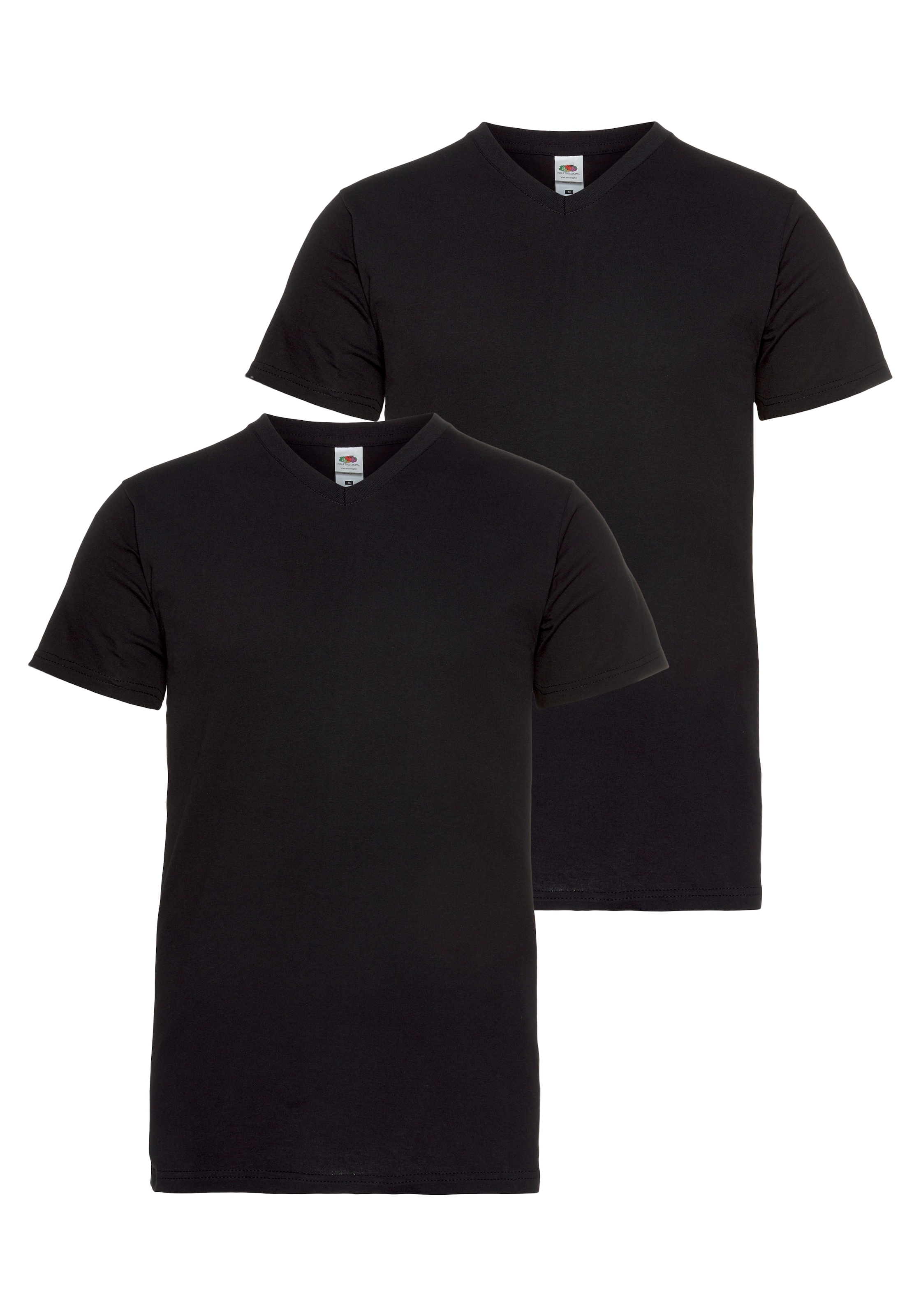 Fruit of the Loom T-Shirt Packung, 2 Stk. tlg. mit V-Ausschnitt günstig online kaufen