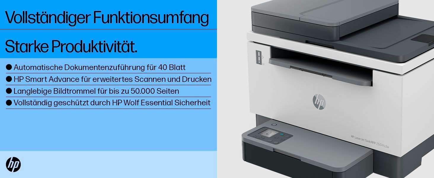 HP Laserdrucker »LaserJet Tank MFP 2604SDW Printer«