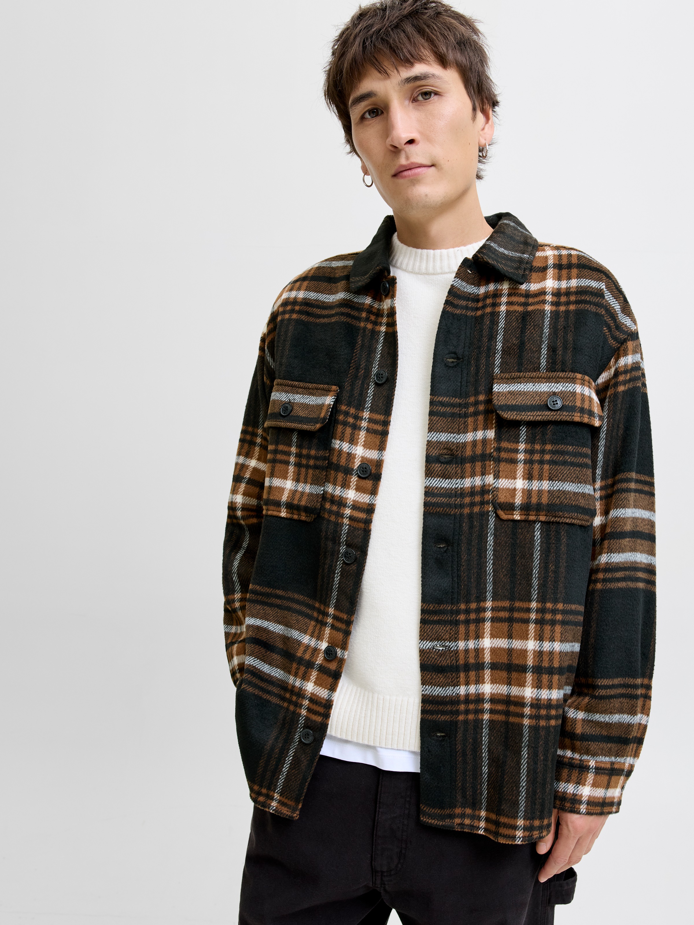Jack & Jones Langarmhemd »JJEBRADLEY OLLIE OVERSHIRT LS NOOS«, mit Brusttaschen