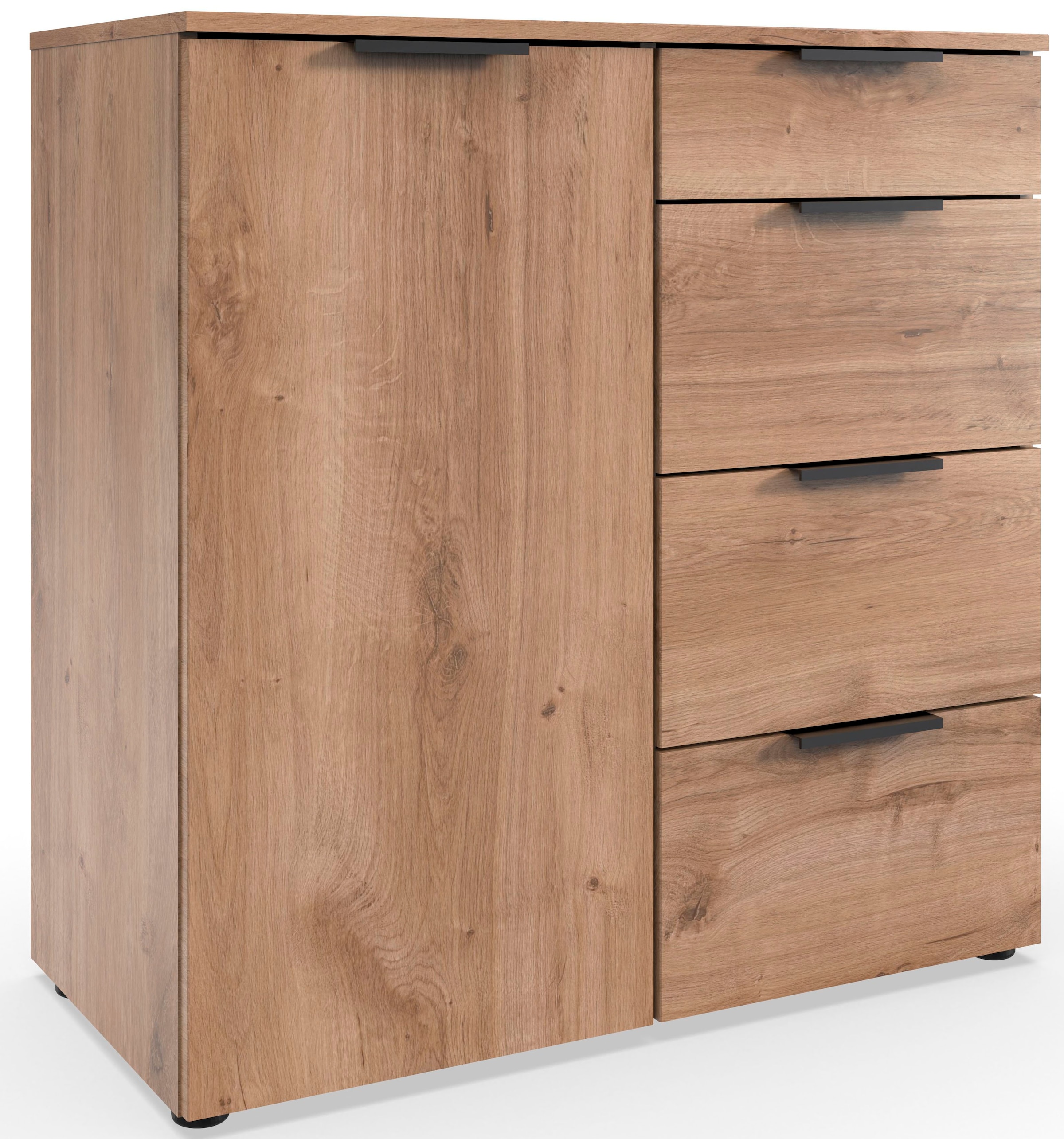 Wimex "Level by fresh to go" 1-türig mit 4 Schubladen, soft-close Funktion, 81cm breit, 84cm hoch