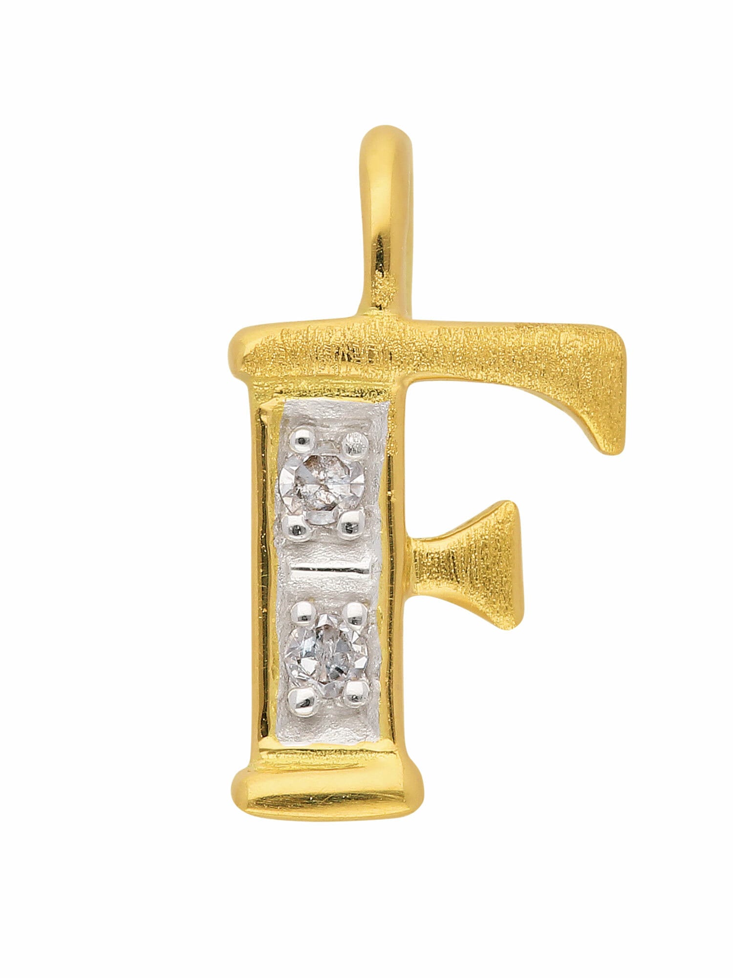 & für Goldschmuck »585 Diamant« Buchstabenanhänger Damen Gold Adelia´s Herren mit Diamant Buchstabenanhänger mit