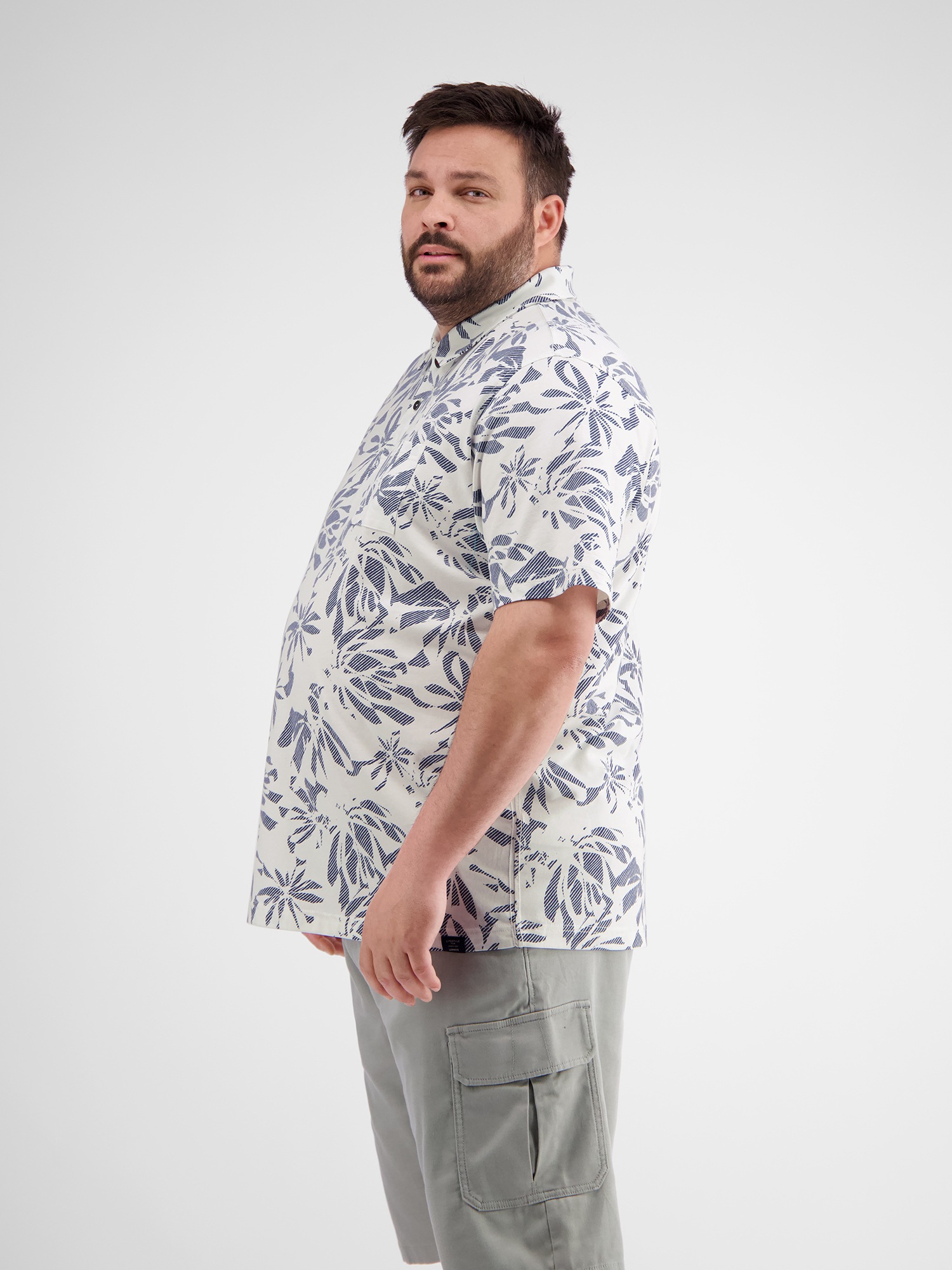 LERROS Poloshirt »LERROS Poloshirt mit Stretchanteil in Übergrößen«