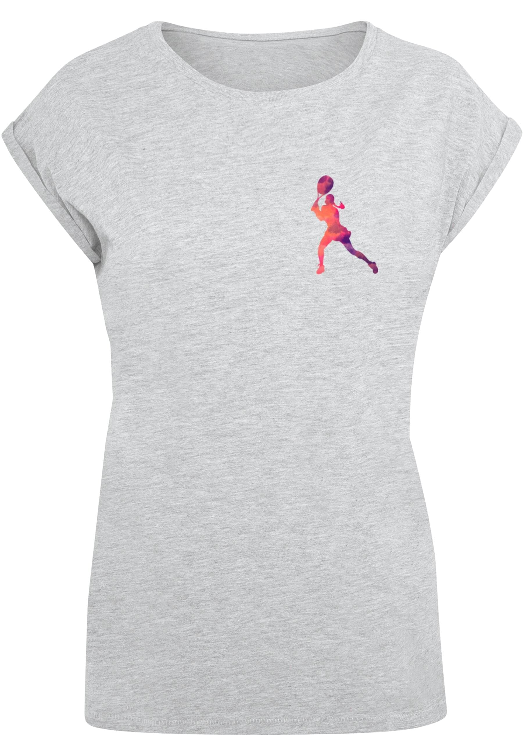 Merchcode T-Shirt "Merchcode Damen Ladies Tennis Woman Silhouette - T-Shirt günstig online kaufen