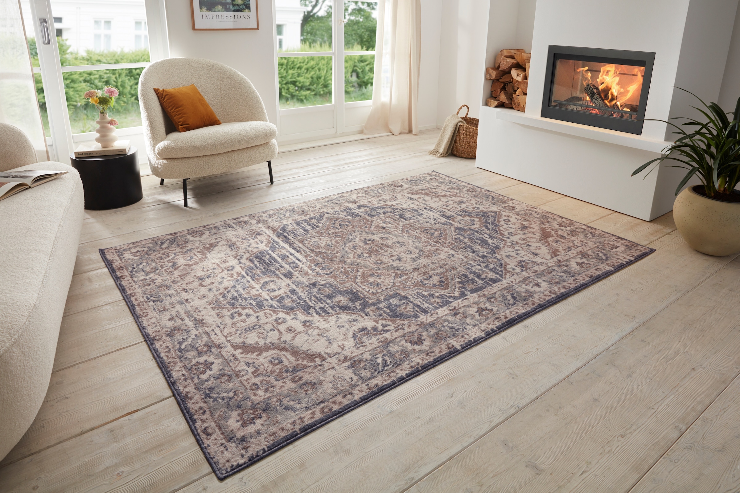 HANSE Home Teppich »Sand«, rechteckig, 8 mm Höhe, Kurzflor, Läufer, Orient, Vintage, Wohnzimmer, Schlafzimmer, Esszimmer