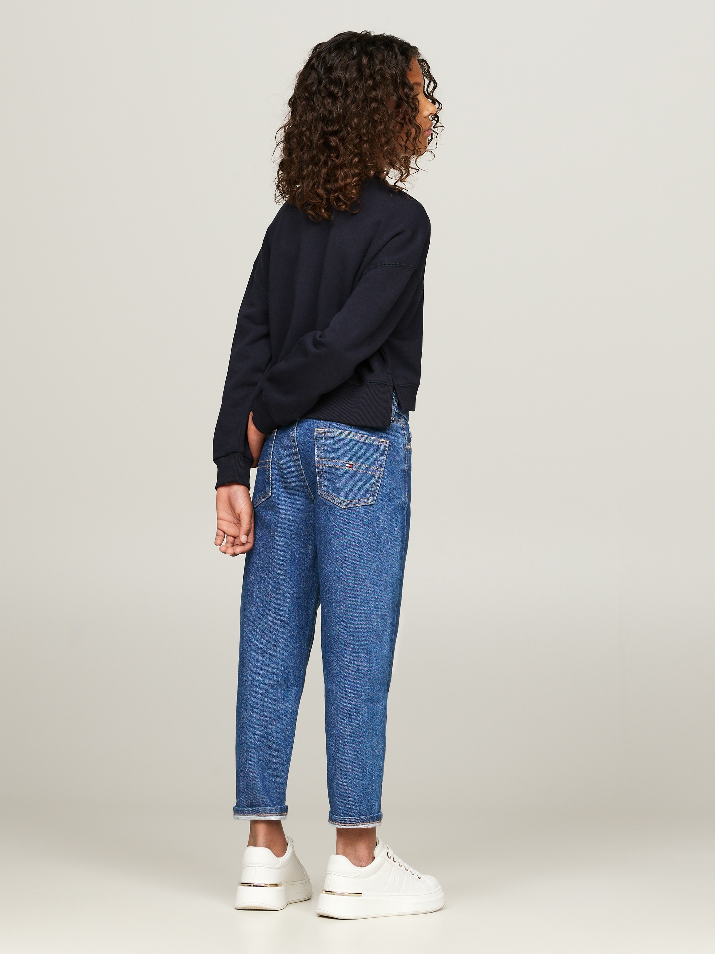 Tommy Hilfiger Langarmshirt »HILFIGER NY EMBROIDERED CREWNECK« Kinder bis 16 Jahre mit Logostickerei