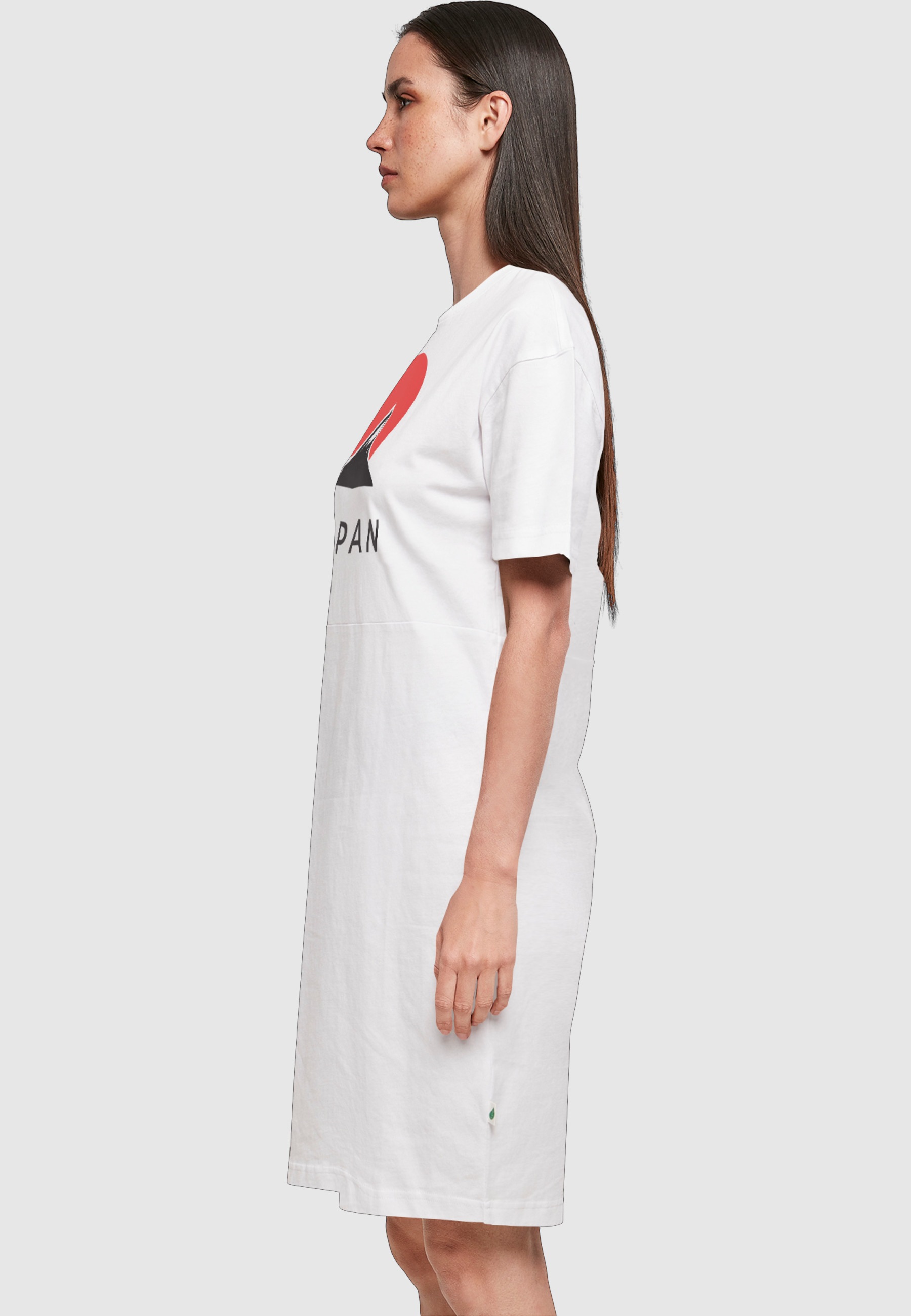 Merchcode Shirtkleid »Merchcode Damen Ladies Japan Organic Oversized Slit Tee Dress« 1 Stk. tlg.
