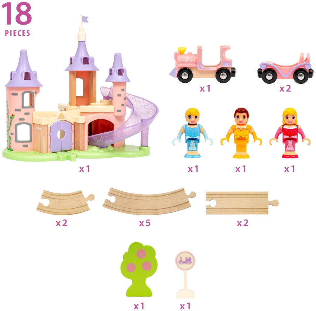 BRIO® Spielzeug-Eisenbahn »Disney Princess Traumschloss Set«, FSC® - schützt Wald - weltweit