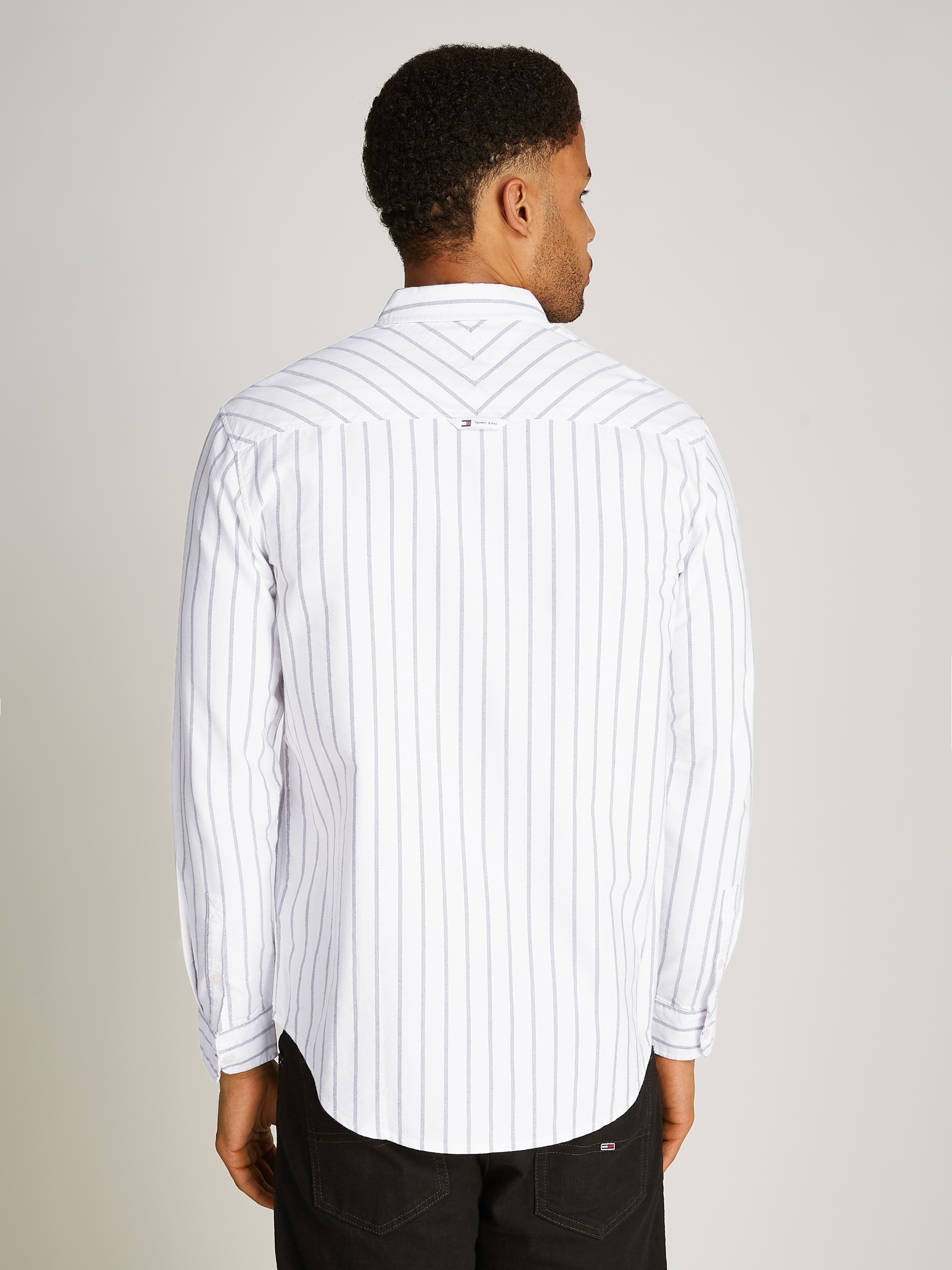 Tommy Jeans Langarmhemd TJM REG OXFORD STRIPE SHIRT günstig online kaufen