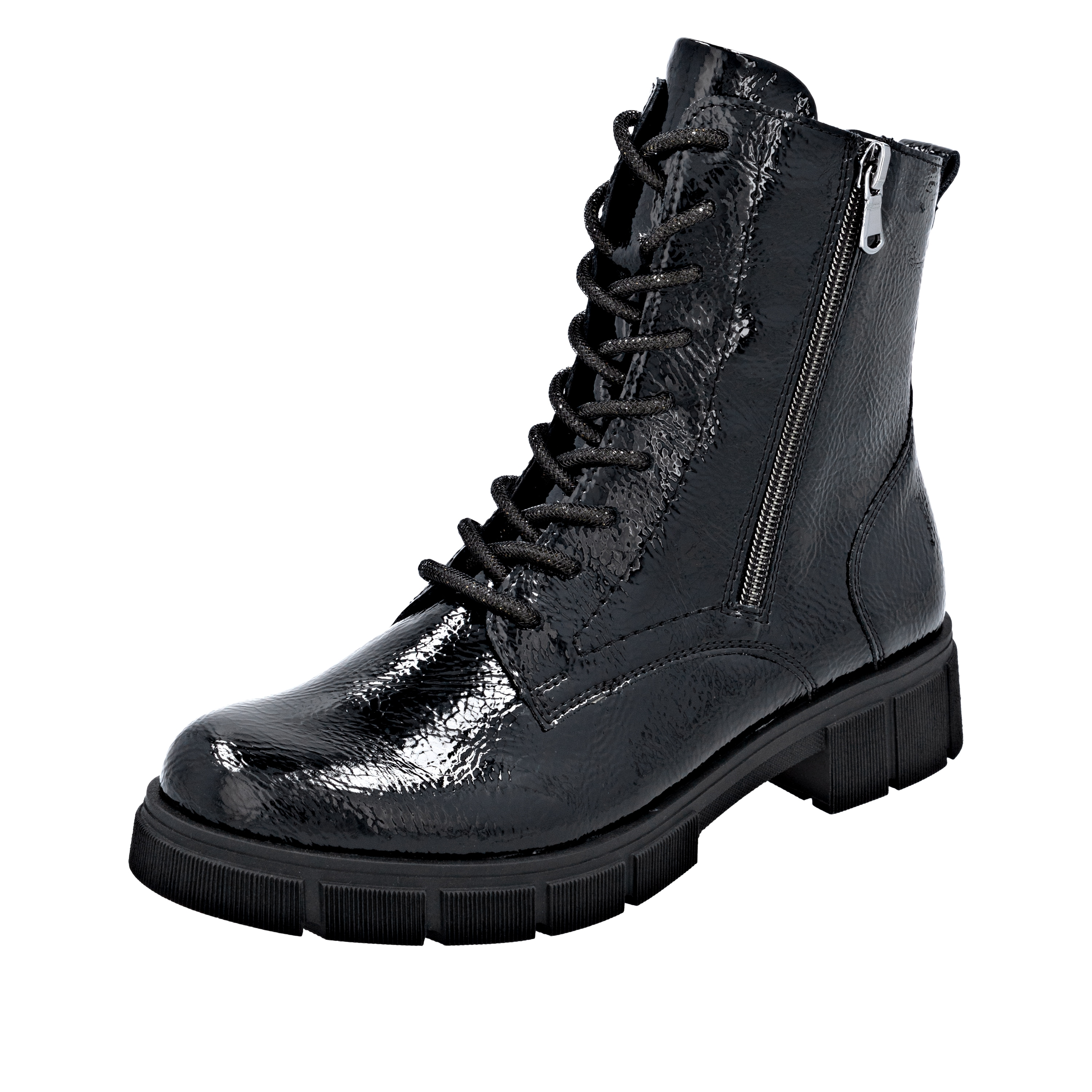 Remonte Schnürboots, Stiefelette, Profilsohle, mit Glitzer-Schnürsenkel
