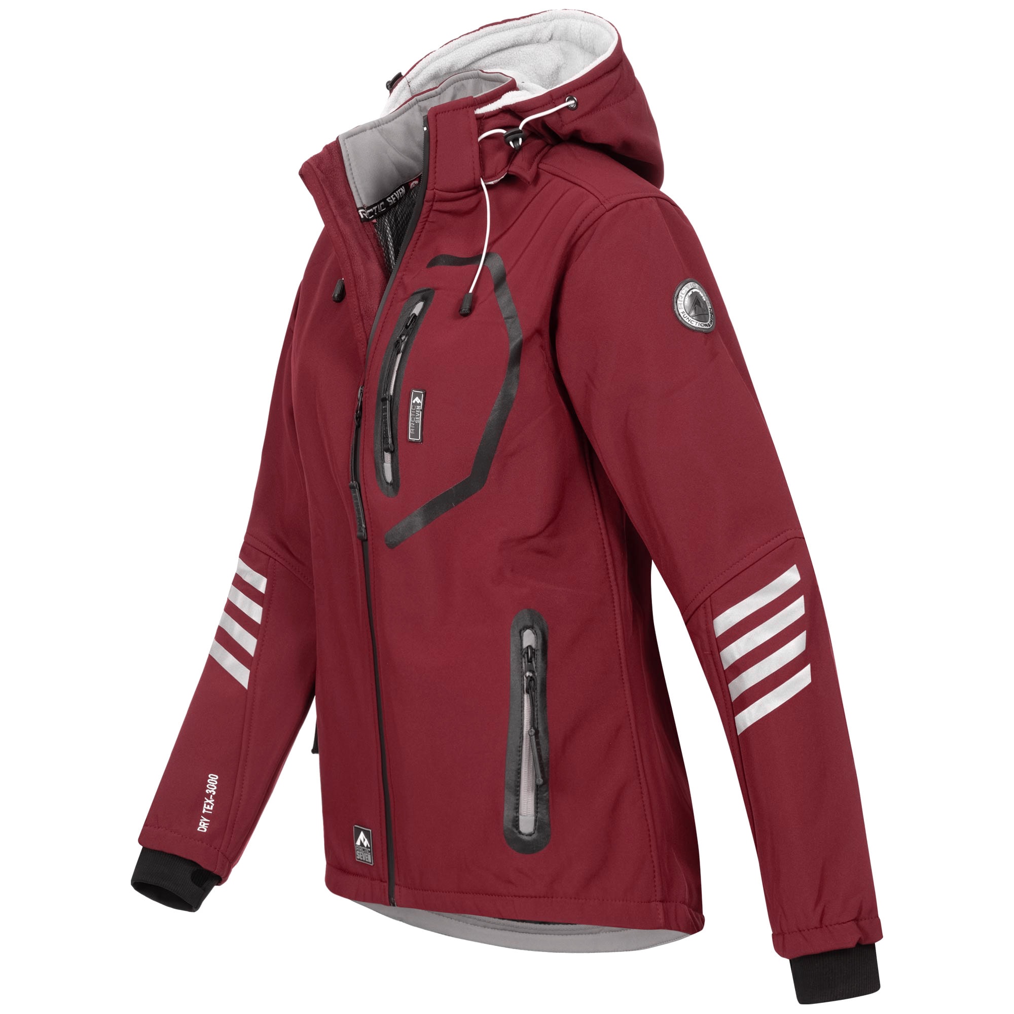 Arctic Seven Softshelljacke »ASNicolia«, funktionale Outdoorjacke mit abnehmbarer Kapuze