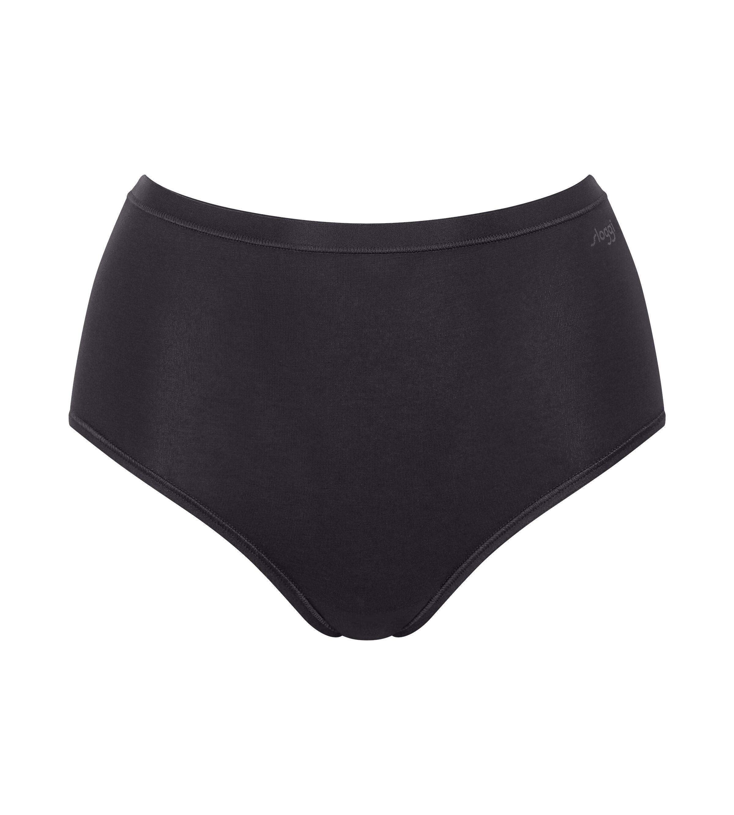 sloggi Slip »GO Daily Cotton Highwaist 3P«, (3er Pack), Glanz-Effekt Details, hochgeschnittene Taille