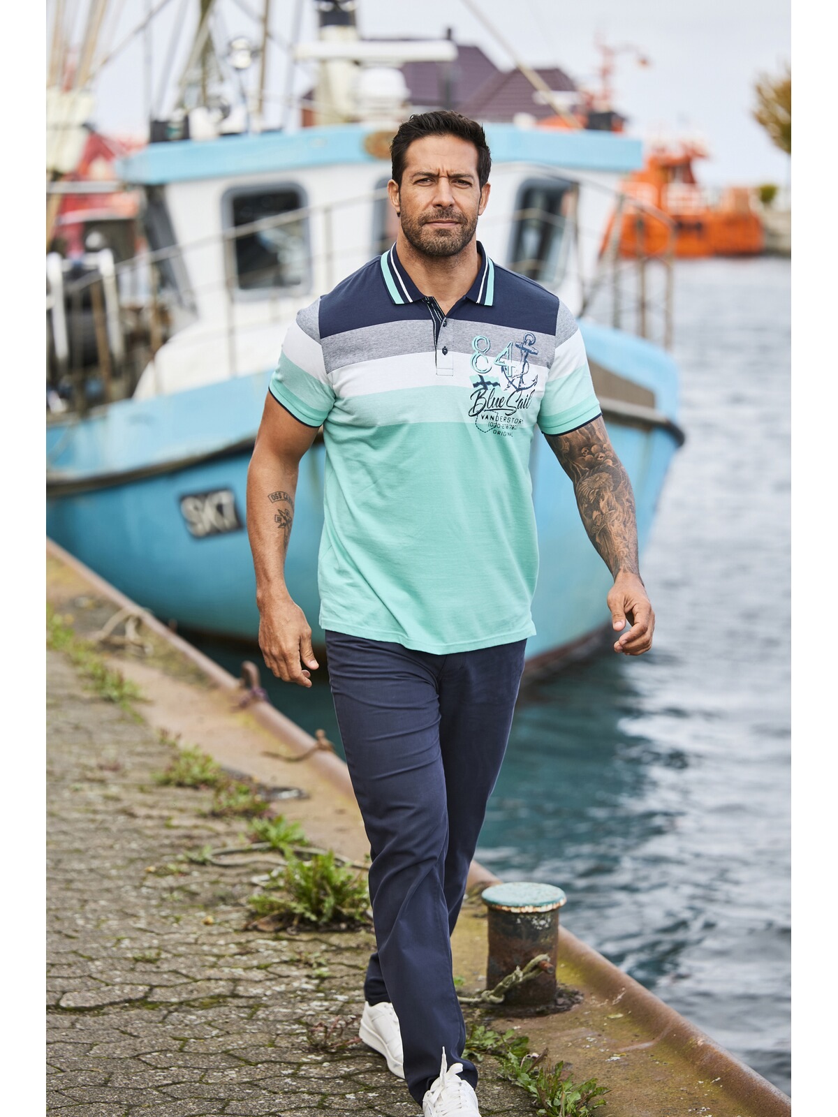 Jan Vanderstorm Poloshirt »Poloshirt SNORSE«, (1 tlg.)