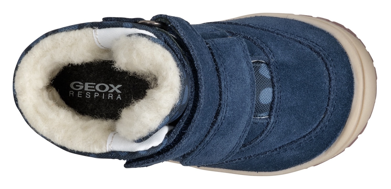 Geox Winterboots »B OMAR GIRL WPF«, Klettstiefel, Babystiefel Winterstiefel mit schönem Muster