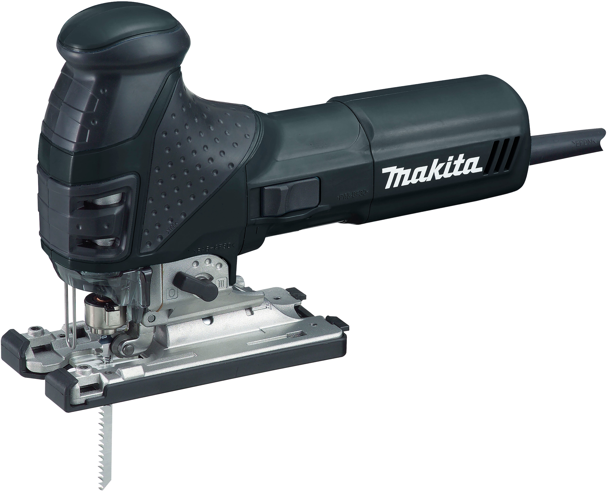 Makita Pendelhubstichsäge »4351FCTJB Sondermodel in schwarz«, 720 W • 800-2.800 min-1, mit Koffer und Zubehör
