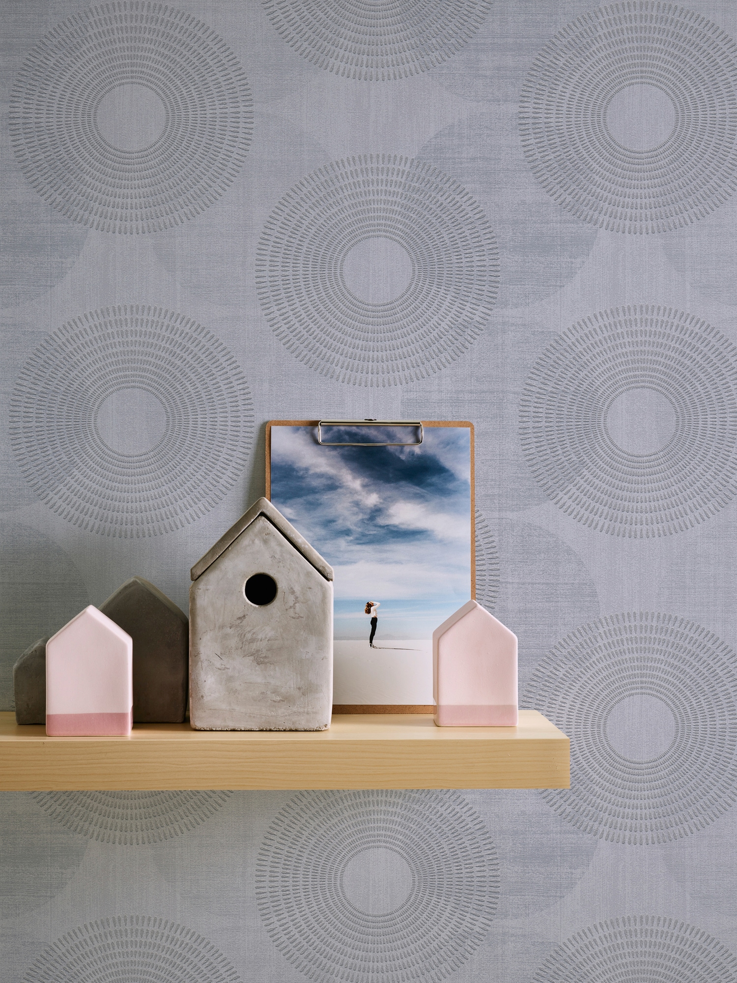 A.S. Création Vliestapete »Attractive«, Strukturmuster-gemustert-Motiv, Kreis Tapete Punkte Tapeten Wohnzimmer Schlafzimmer Küche Flur Design