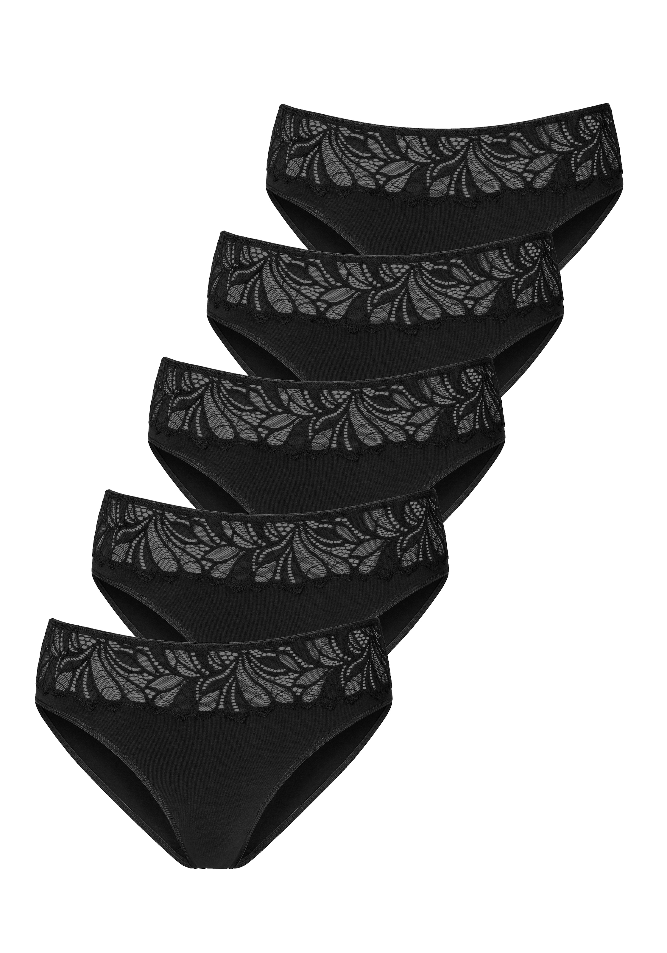 Vivance Jazz-Pants Slips, (5er-Pack), aus elastischer Baumwoll-Qualität