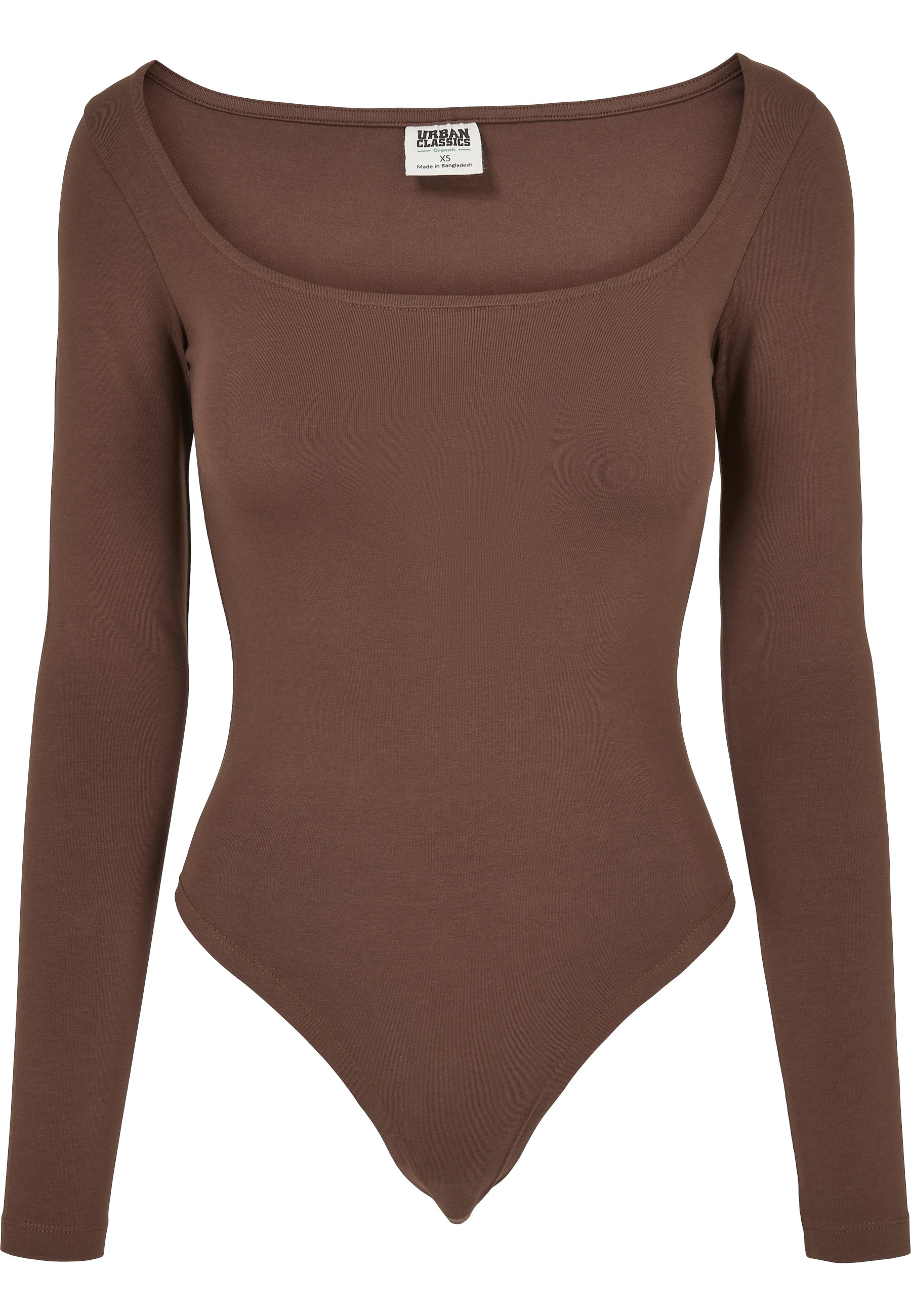 URBAN CLASSICS Langarmshirt "Urban Classics Damen Ladies Organic Longsleeve Body" 1 Stk.