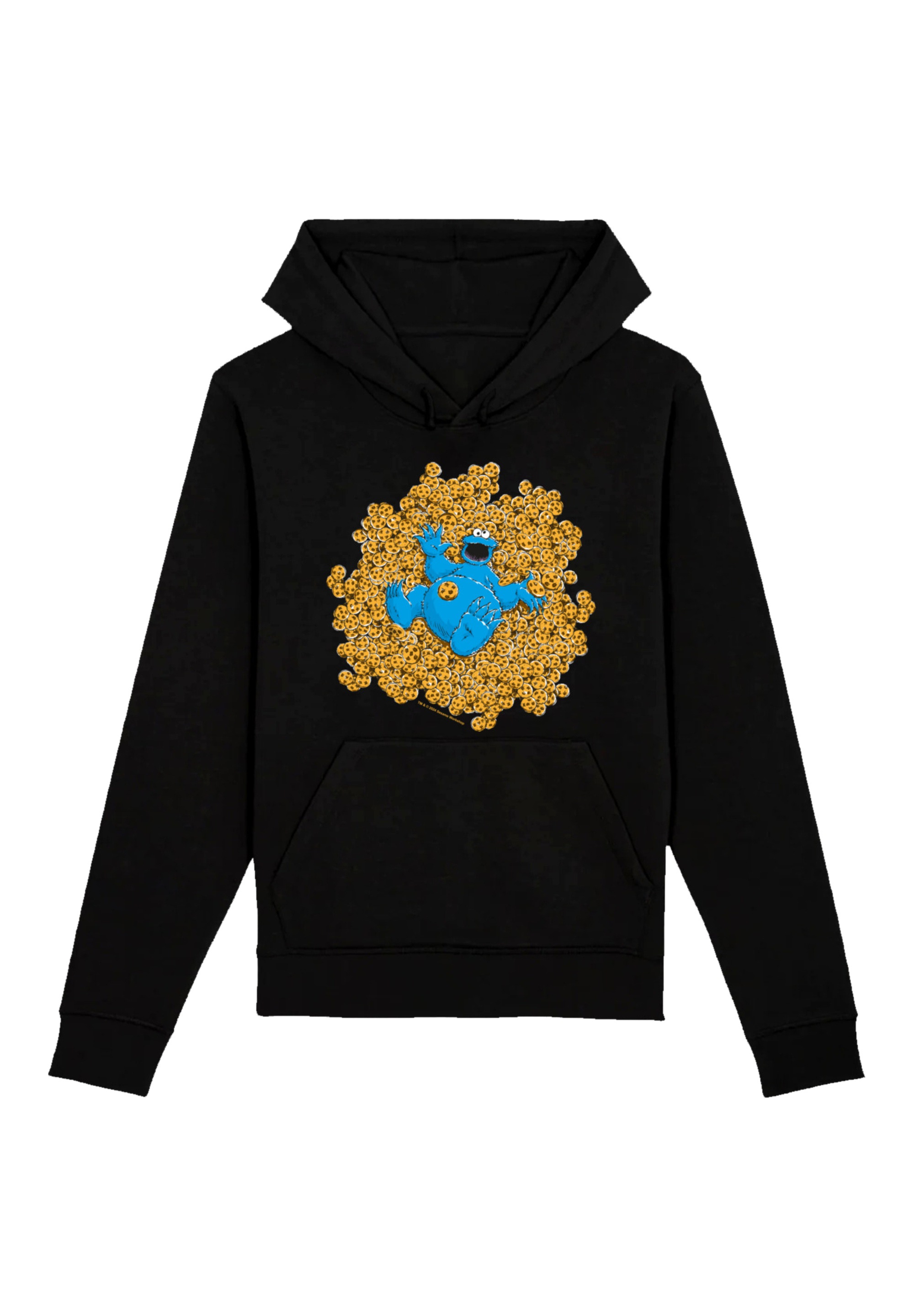 F4NT4STIC Kapuzenpullover »Sesamstraße Cookie Monster Coockie Bad«, Premium Qualität