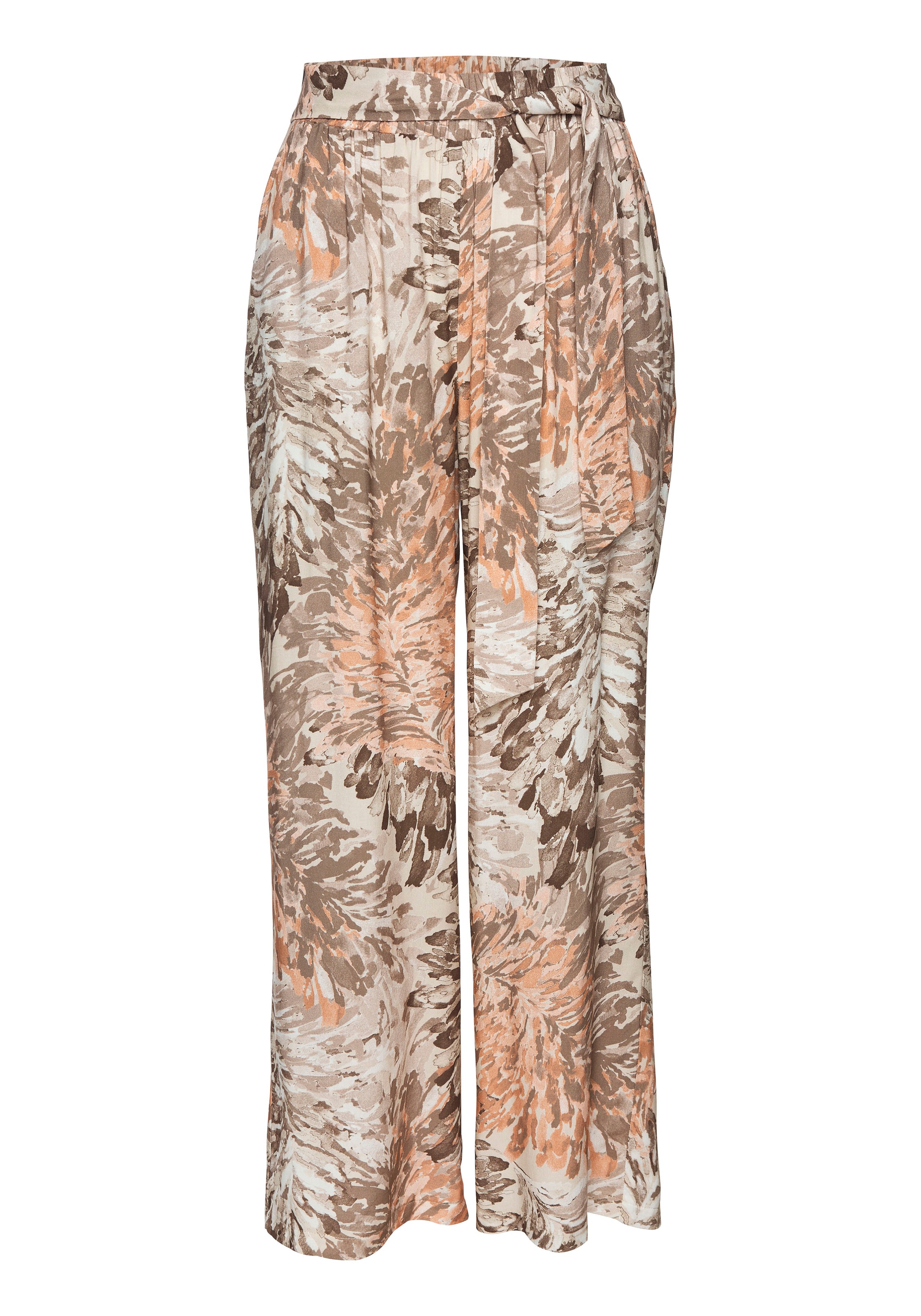 LASCANA Palazzohose mit Blumendruck, sommerliche Stoffhose mit Taschen, Str günstig online kaufen