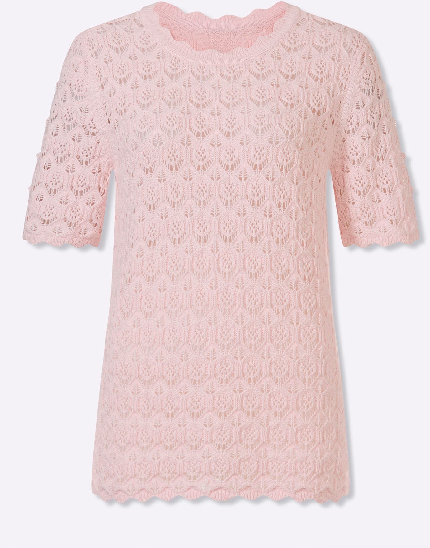 Lady Kurzarmpullover »Ajour-Pullover«