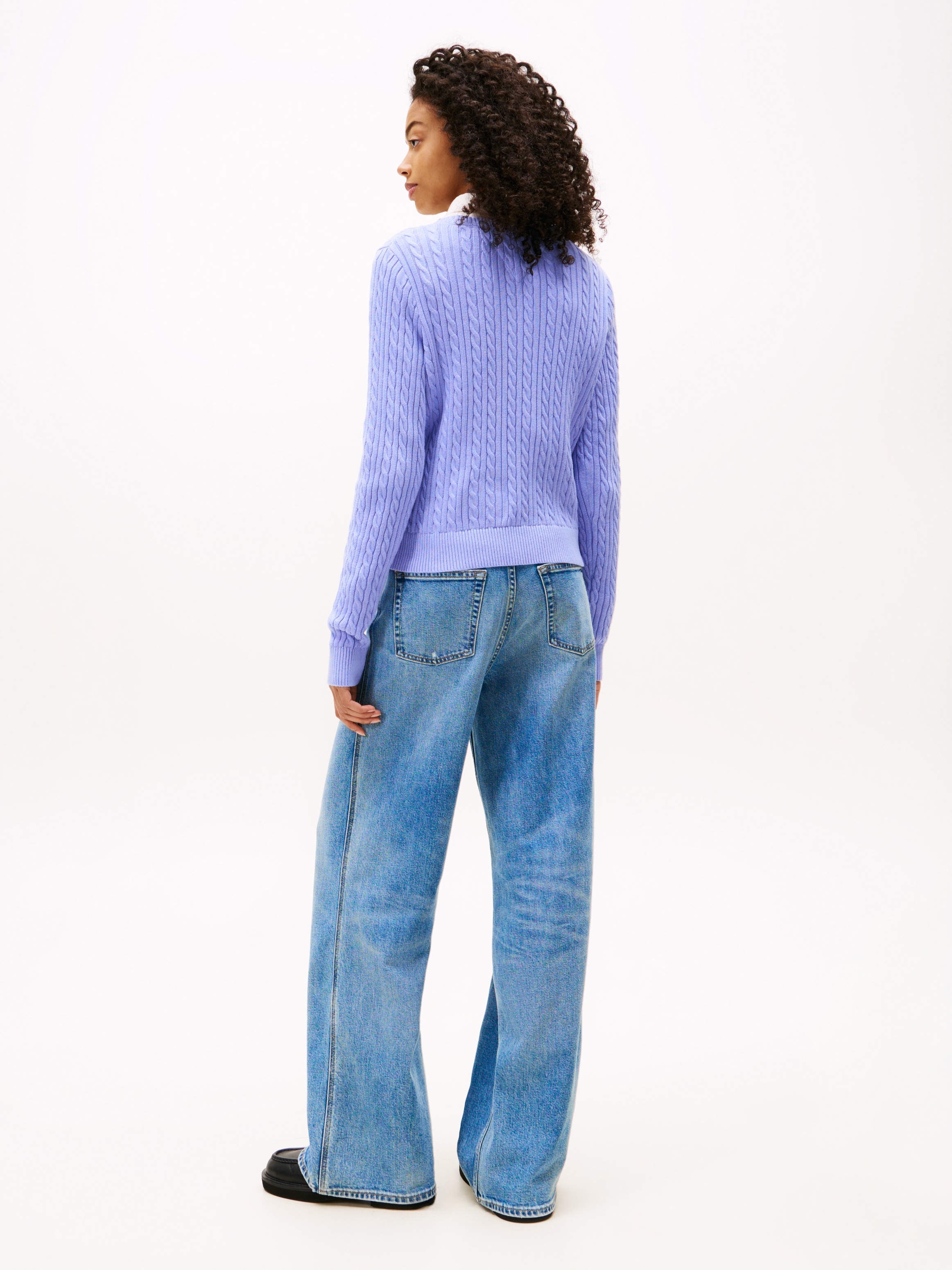 Tommy Jeans Strickpullover »TJW CABLE ESSENTIAL SWEATER«, mit Zopfmuster