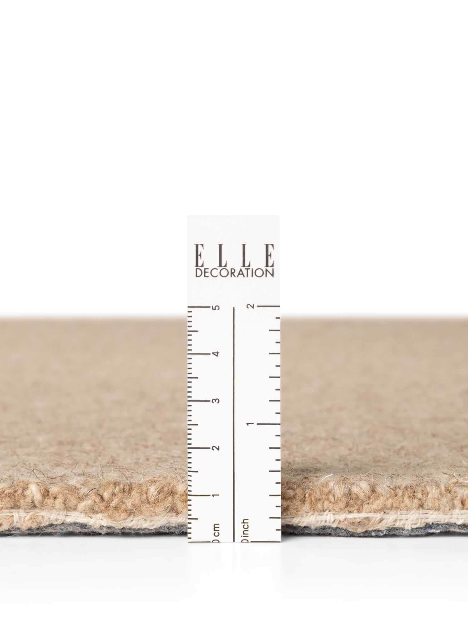 ELLE DECORATION Wollteppich »Knots« rechteckig 13 mm Höhe Handtuft, Wolle, Feines Bouclé, Wohnzimmer, Schlafzimmer, Natur