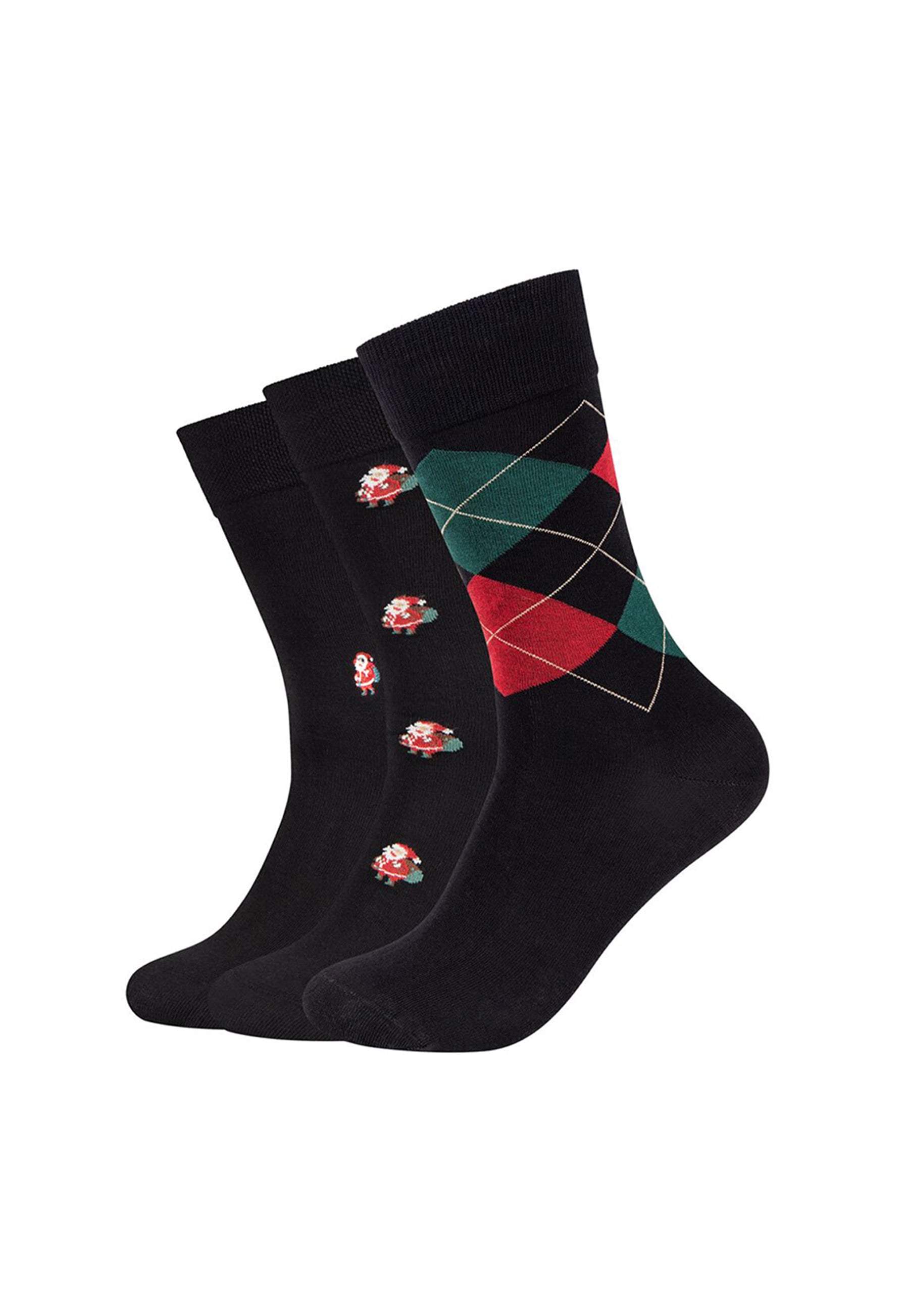 Camano Socken "3er Pack" 3er Pack Ca-soft Bund ohne Druckgefühl, Superfeine, gekämmte Baumwolle