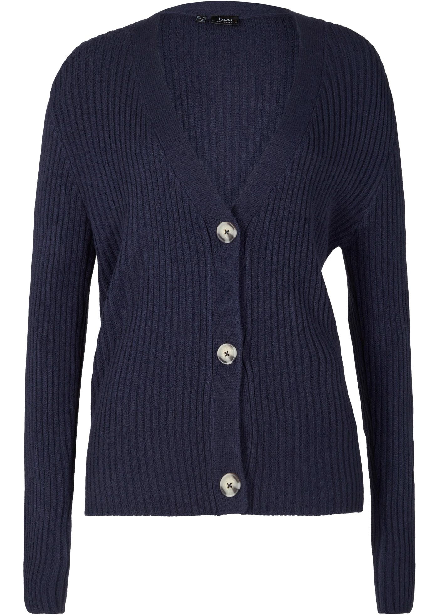 bonprix Strickjacke in Ripp-Optik