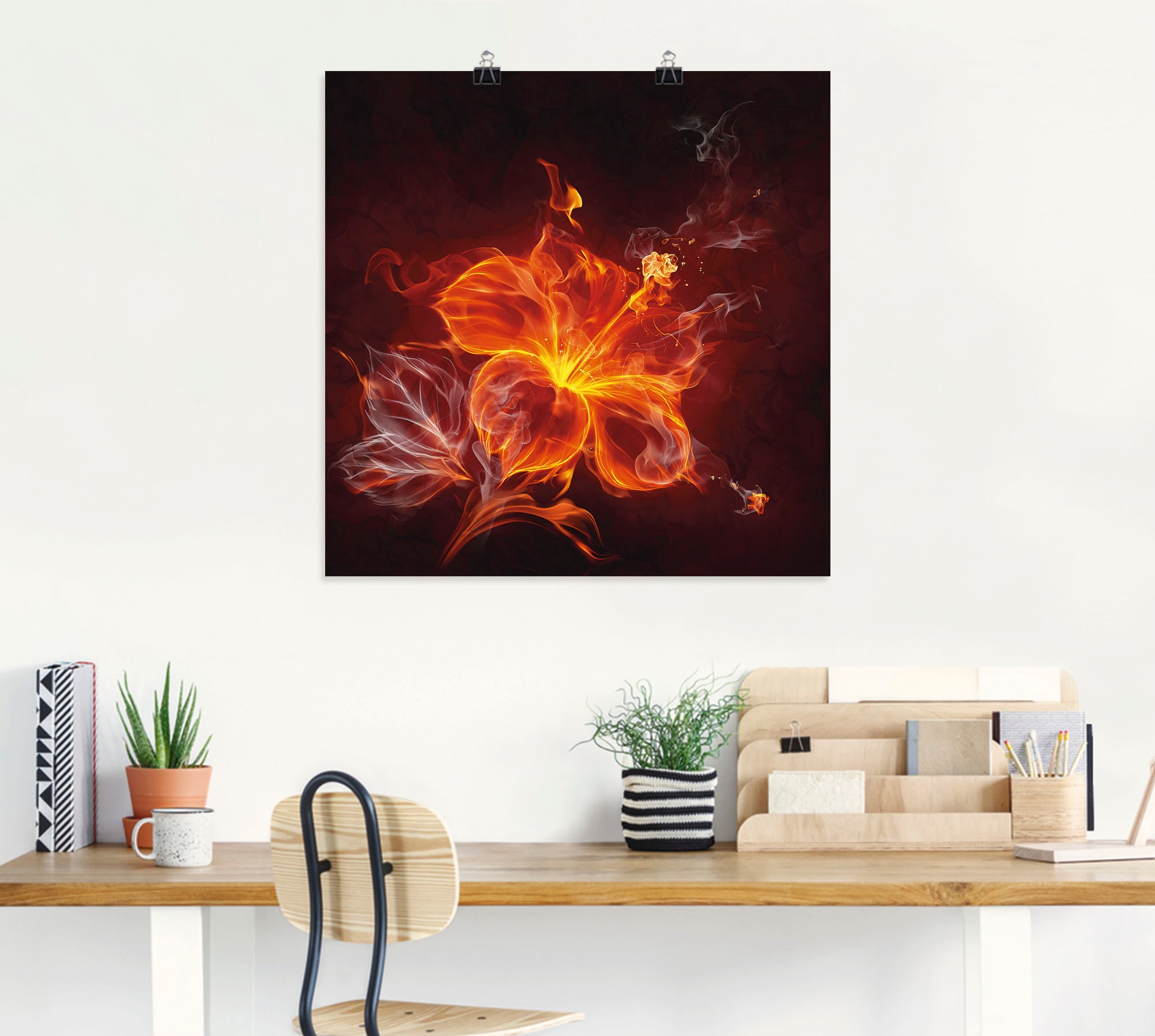Artland Wandbild »Feuerblume«, Blumen, (1 St.), als Leinwandbild, Poster, Wandaufkleber in verschied. Größen