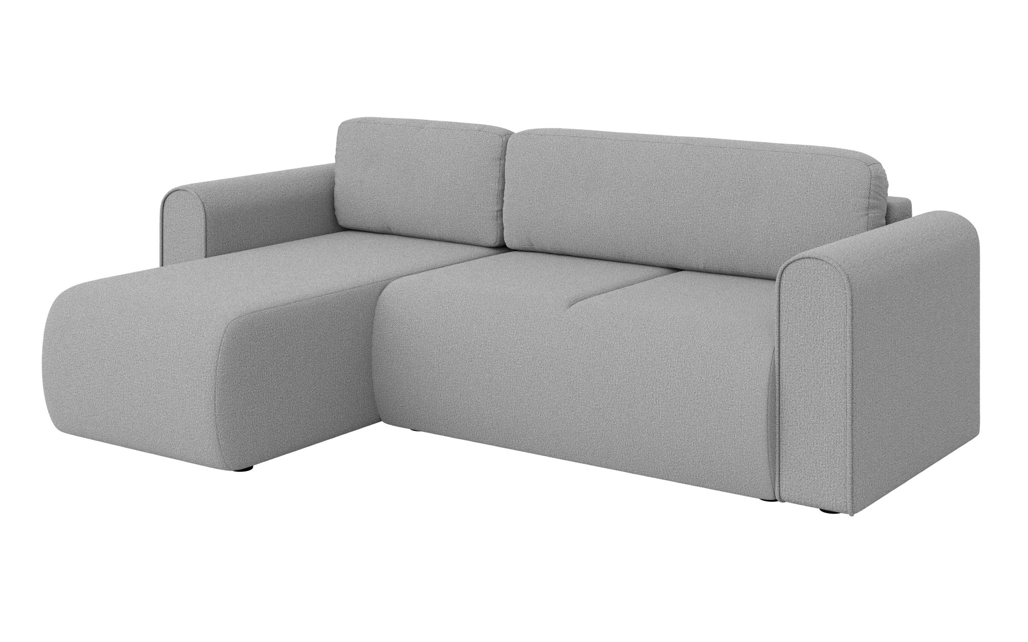 INOSIGN Ecksofa »Zacharia wahlweise Schlafsofa mit Bettkasten, B/T/H 250/166/86 cm«, L-Form mit Wellenunterfederung, Recamiere beidseitig montierbar