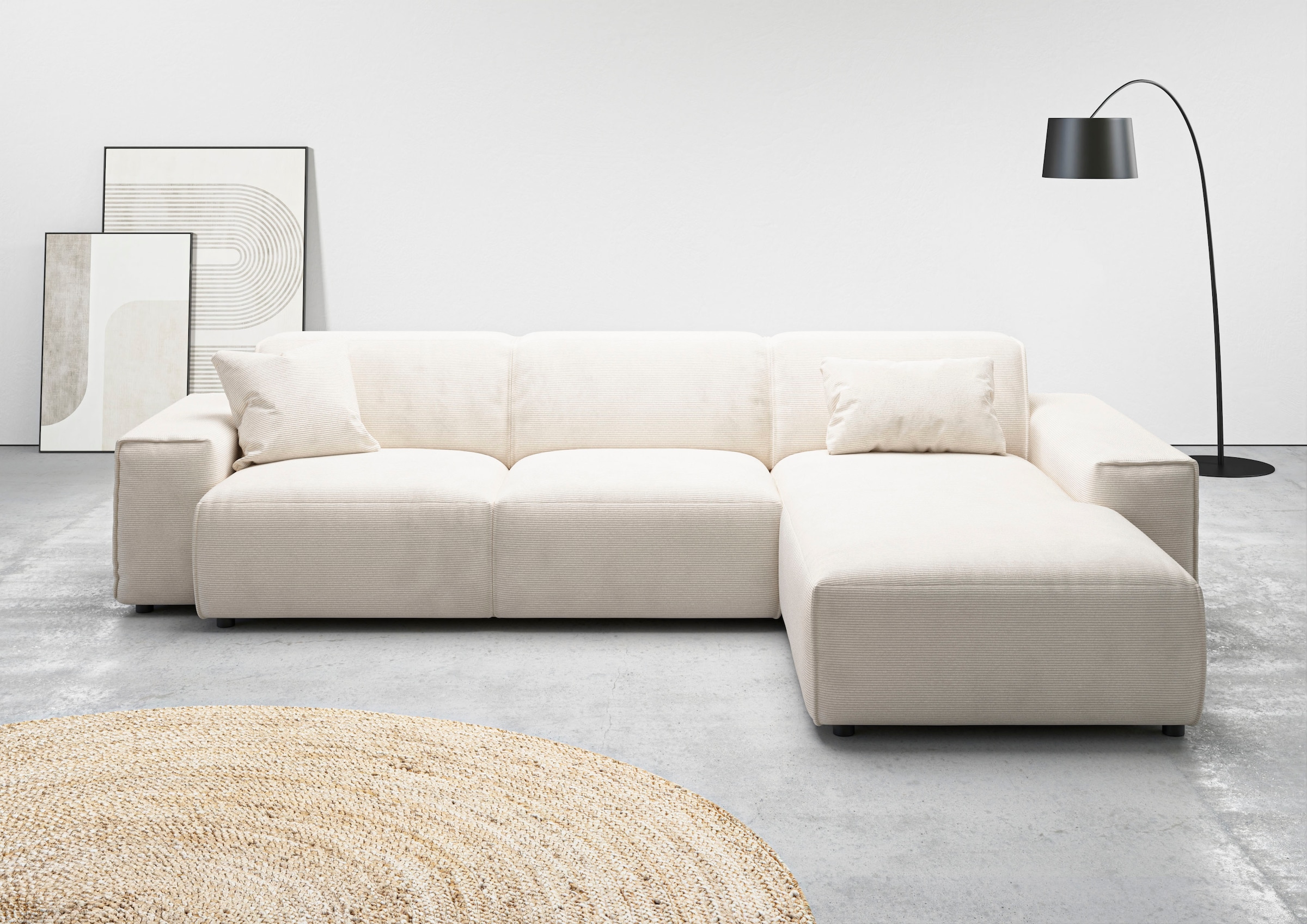 Home affaire Ecksofa "Glimminge auch in Breitcord, Feincord, Bouclé + Easy günstig online kaufen
