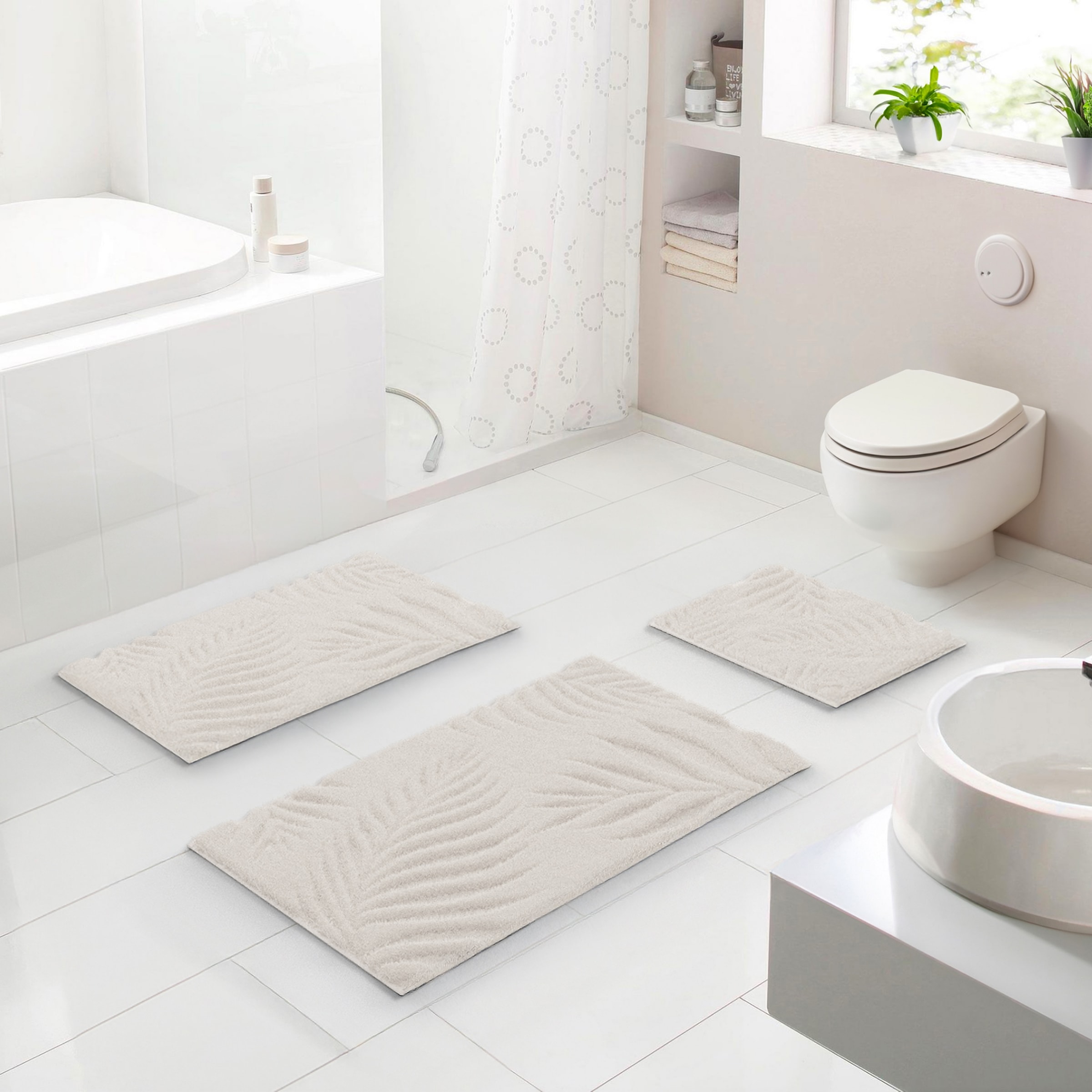 Grund Badematte "Ferya" Höhe 20 mm rutschhemmend beschichtet fußbodenheizun günstig online kaufen