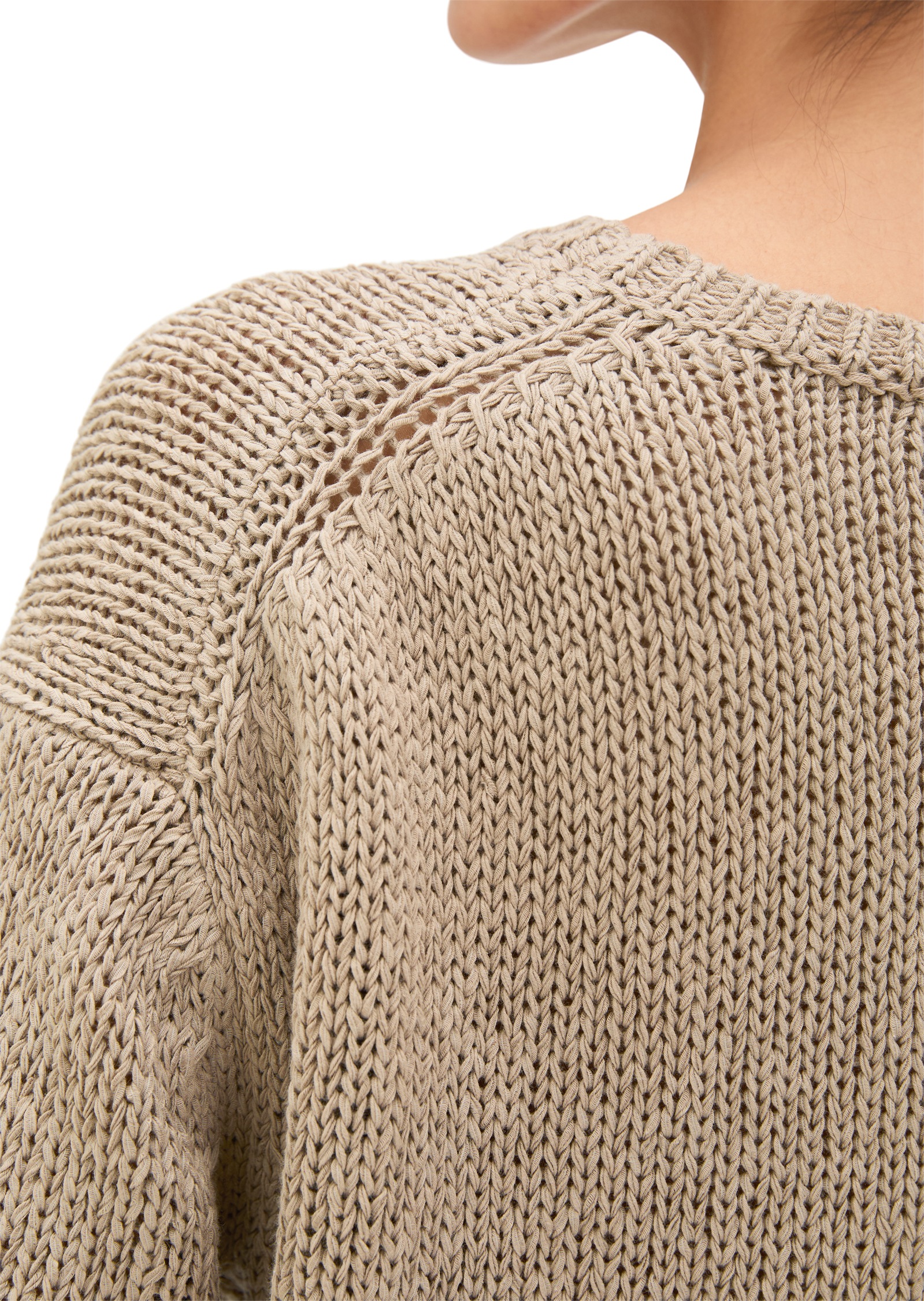 Thumbnail - Marc OPolo Kurzarmpullover loose aus Organic Cotton-Mix