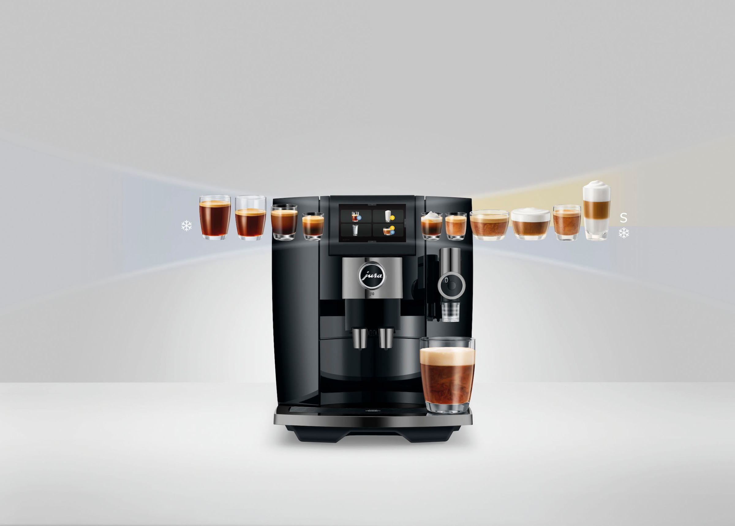 JURA Kaffeevollautomat »15562 J10 Piano Black (EA)«