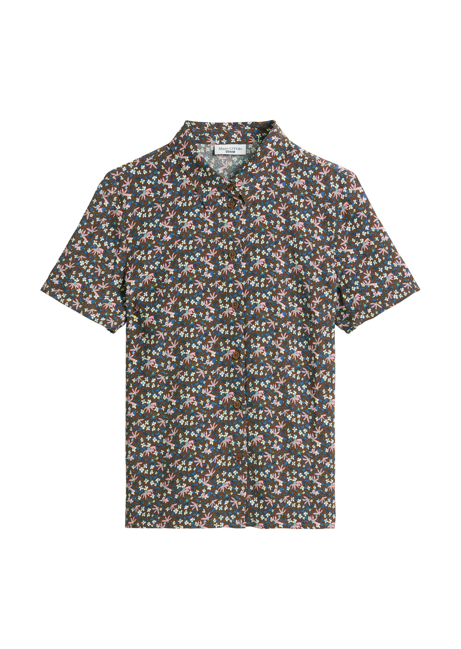 Marc O'Polo DENIM Kurzarmbluse »aus LENZING™ ECOVERO™«