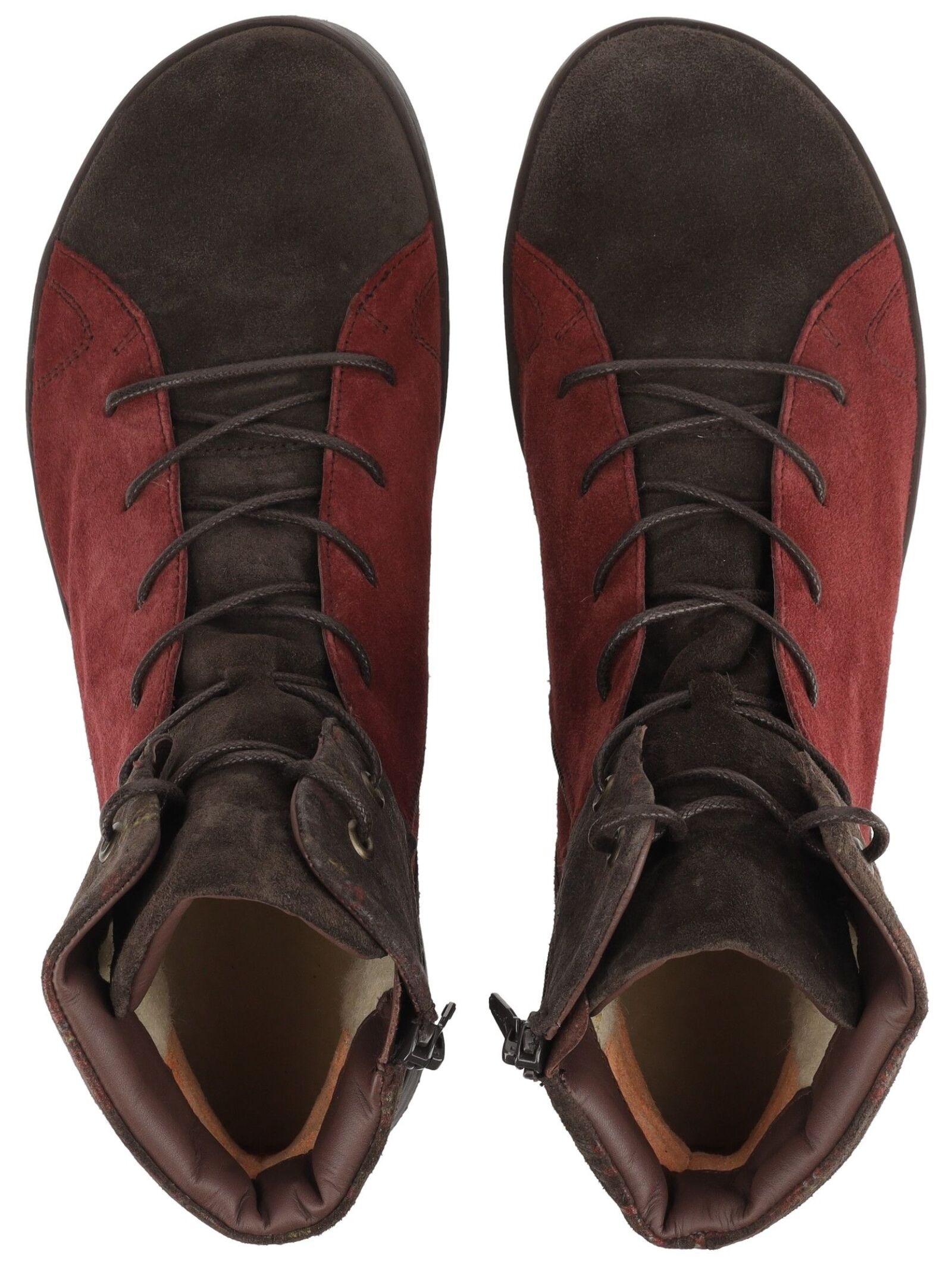 Think! Schnürstiefelette »Think! Stiefelette Veloursleder«
